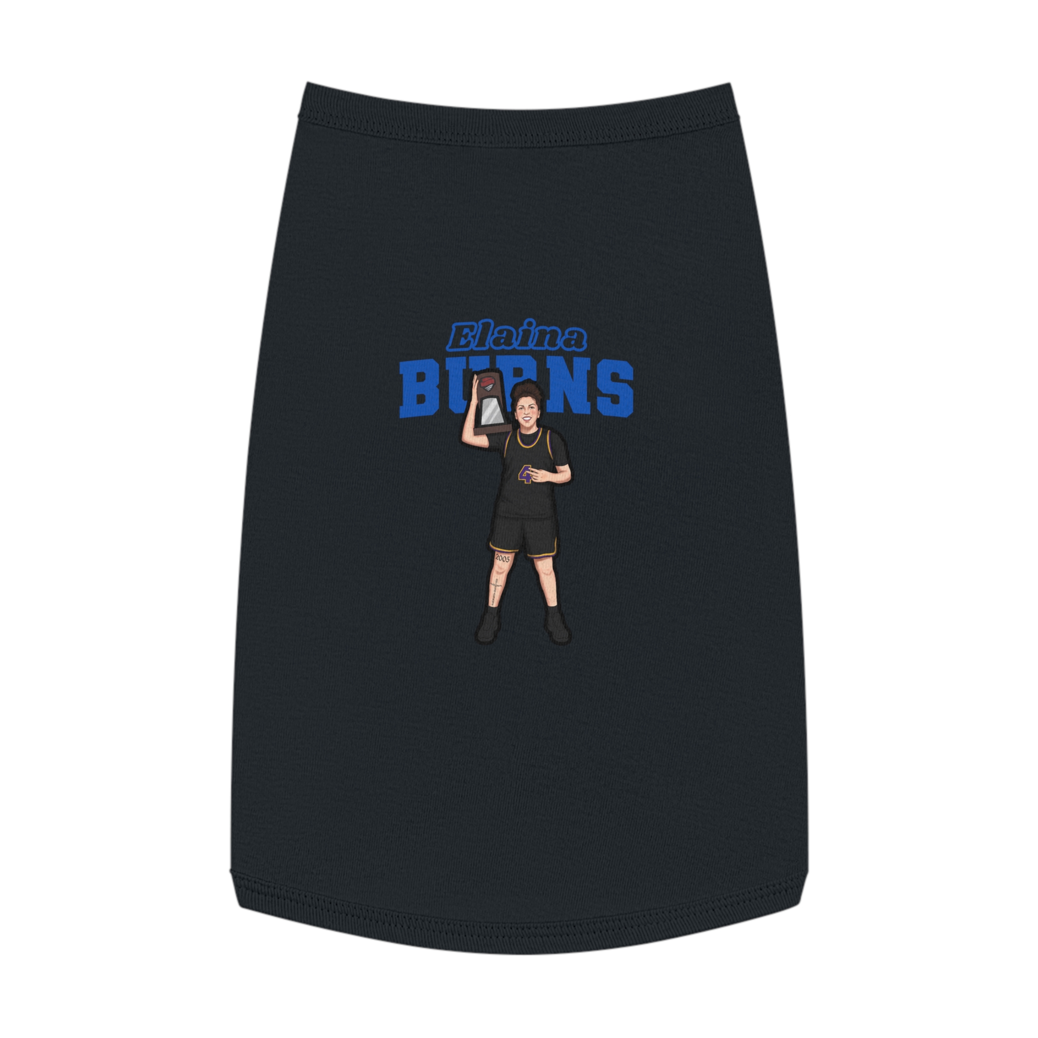 Pet Tank Top — character_name_arch in White
