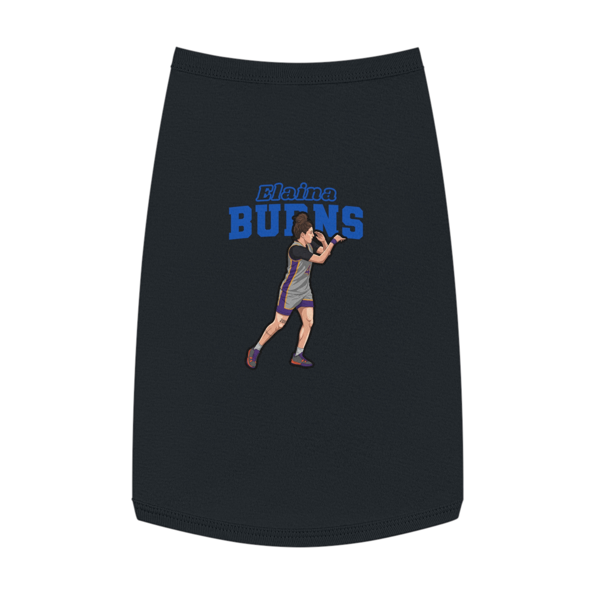 Pet Tank Top — character_name_arch in Black
