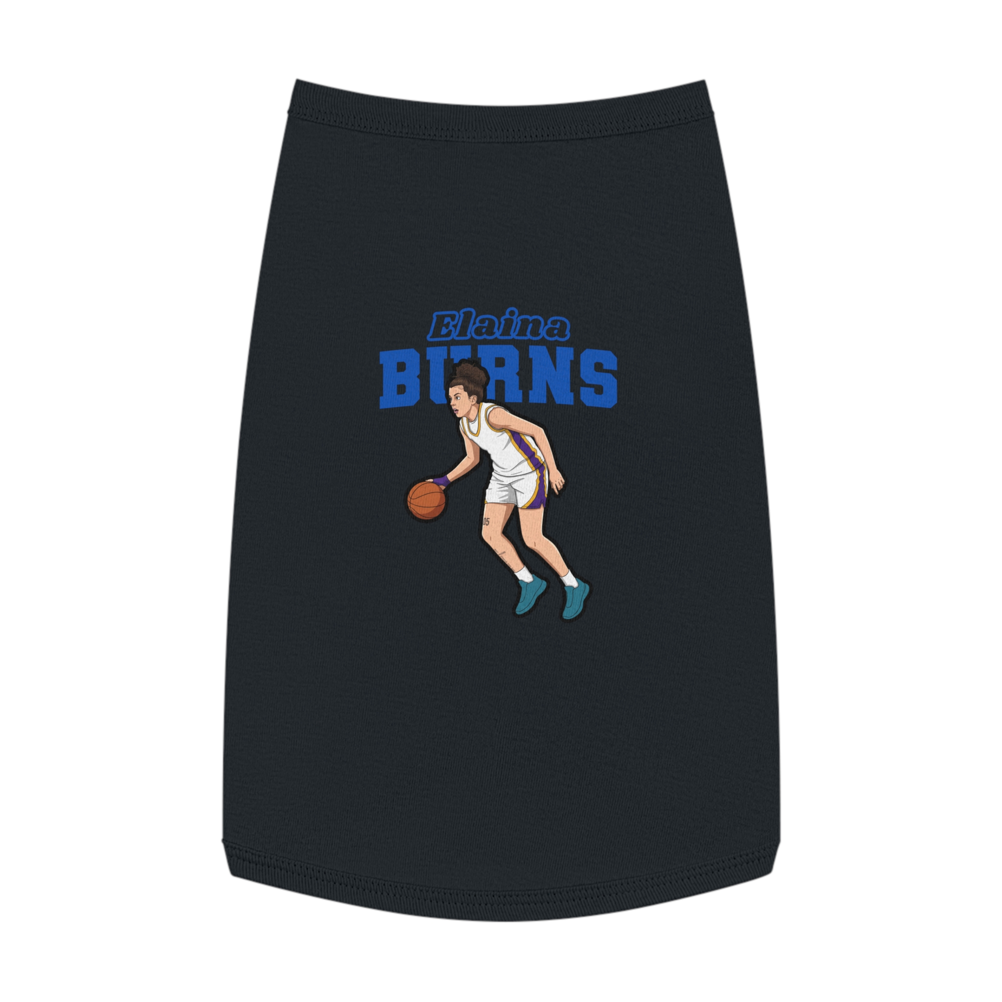 Pet Tank Top — character_name_arch in Black