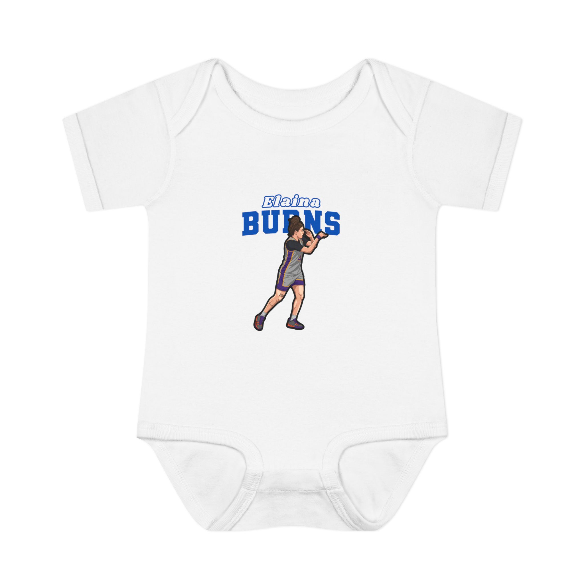 Baby Onesie — character_name_arch in White