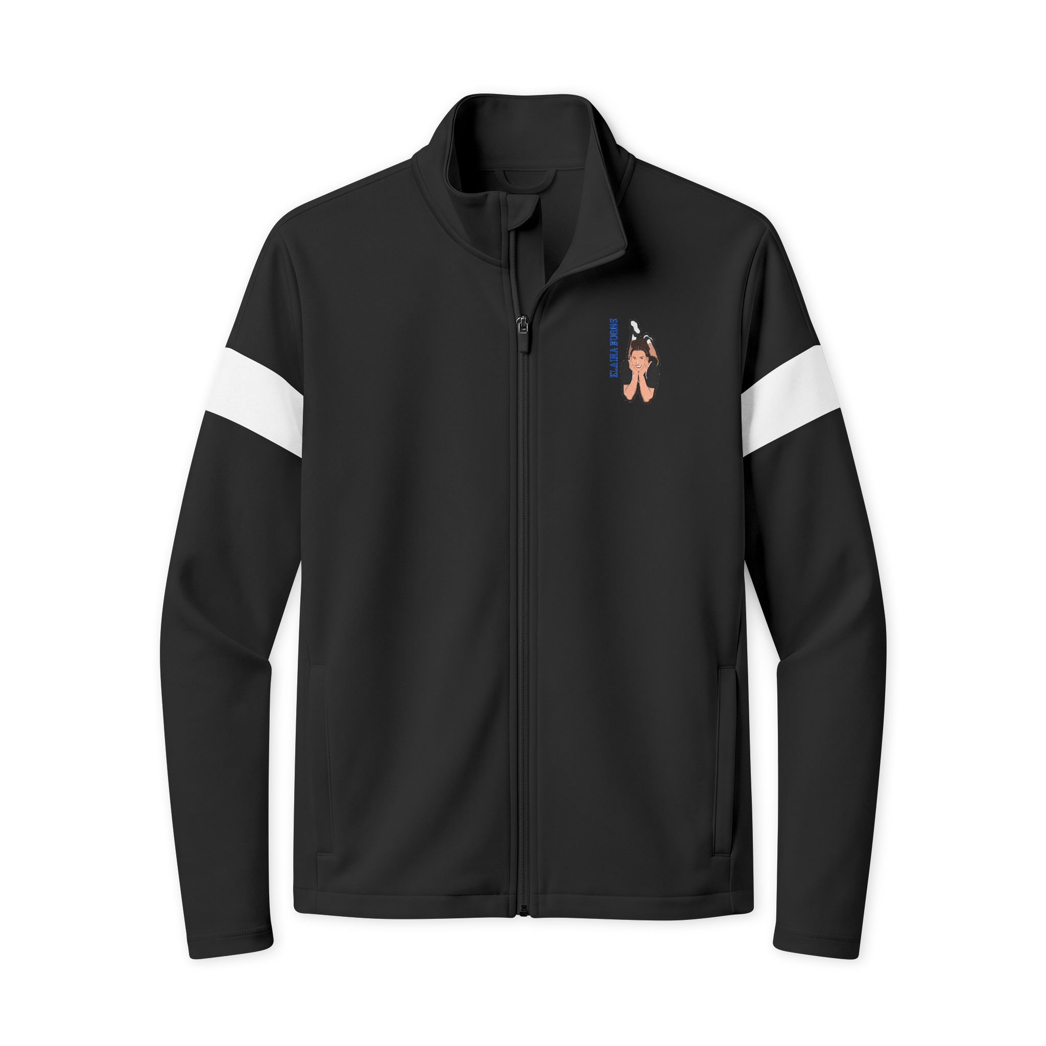 Travel Full-Zip Jacket — character_name_vertical in Black/ White