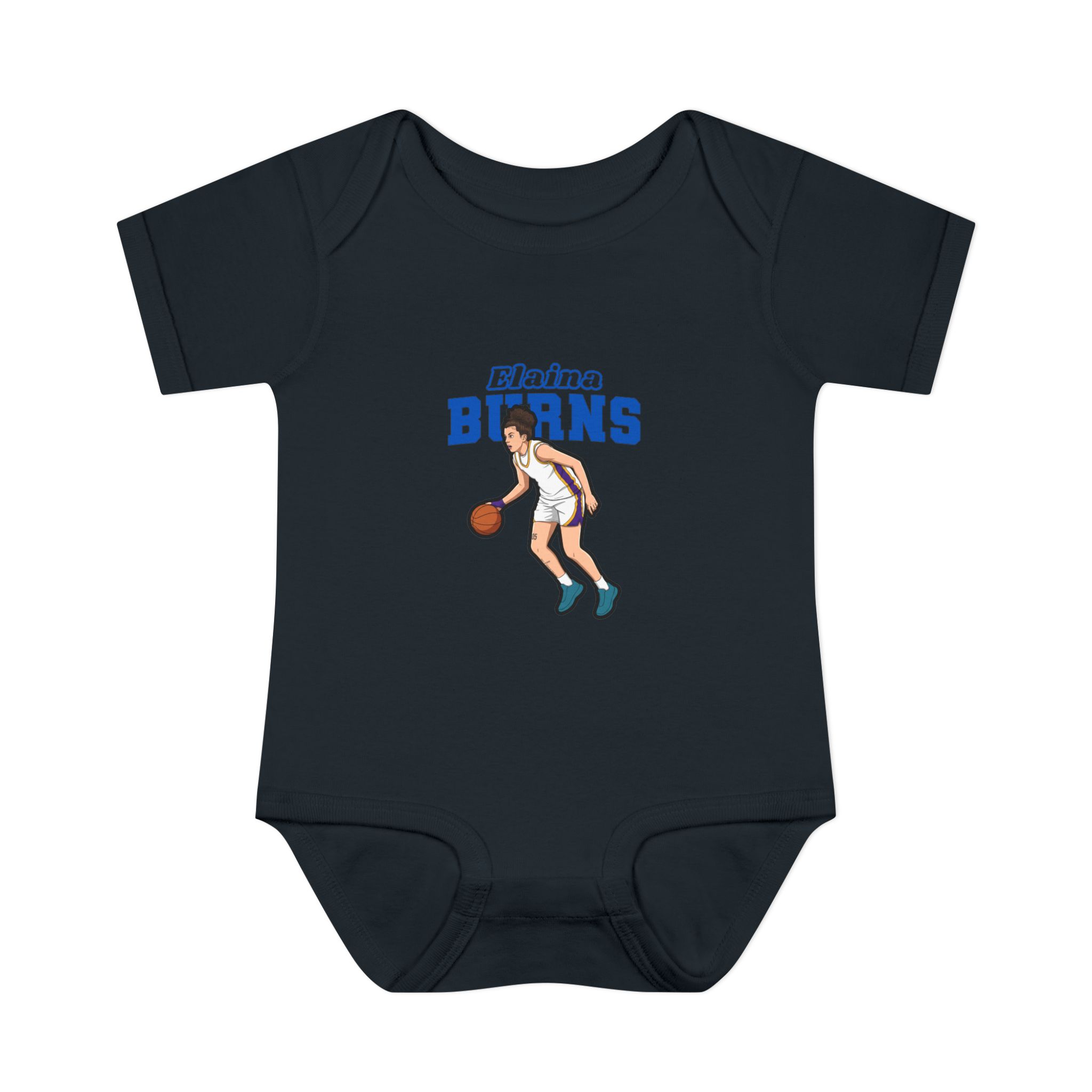 Baby Onesie — character_name_arch in Black