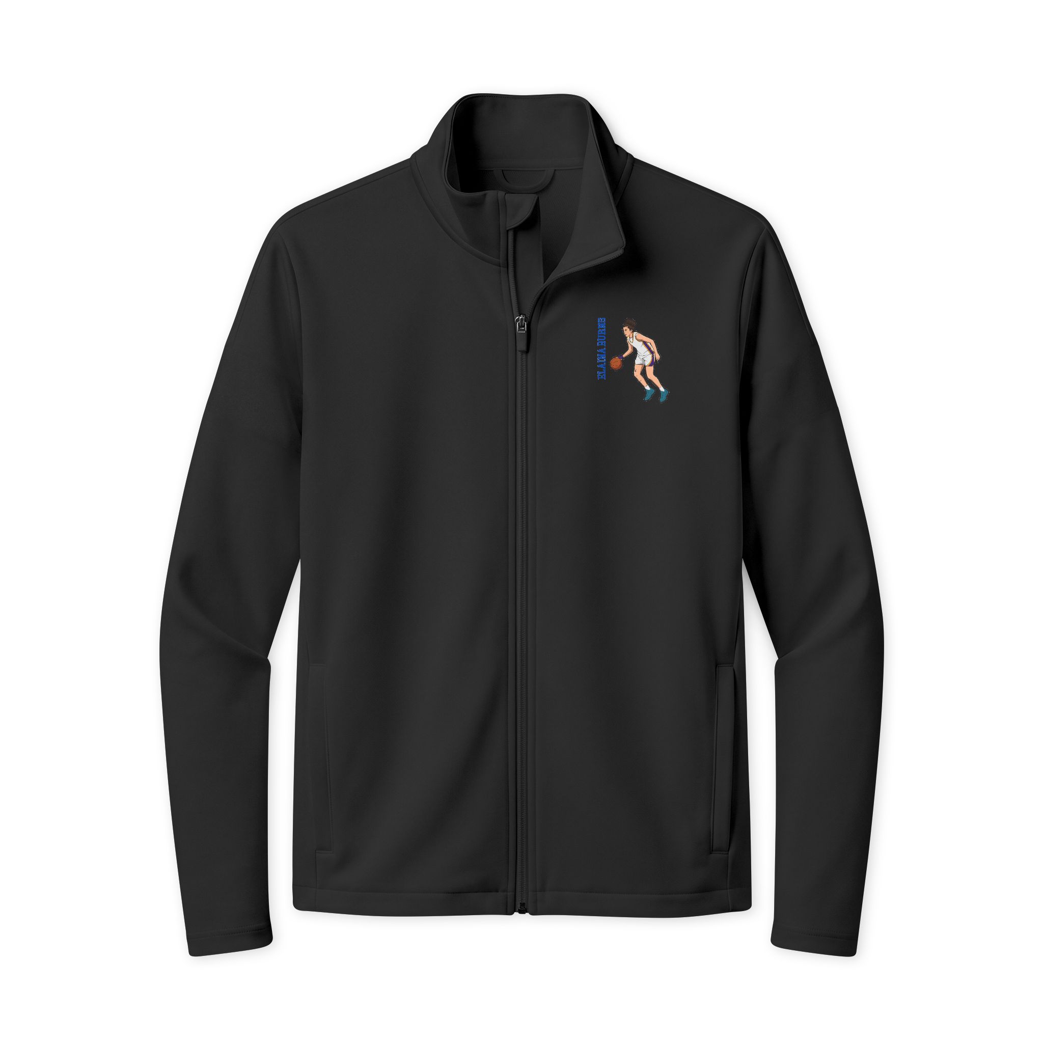 Travel Full-Zip Jacket — character_name_vertical in Black/ Black