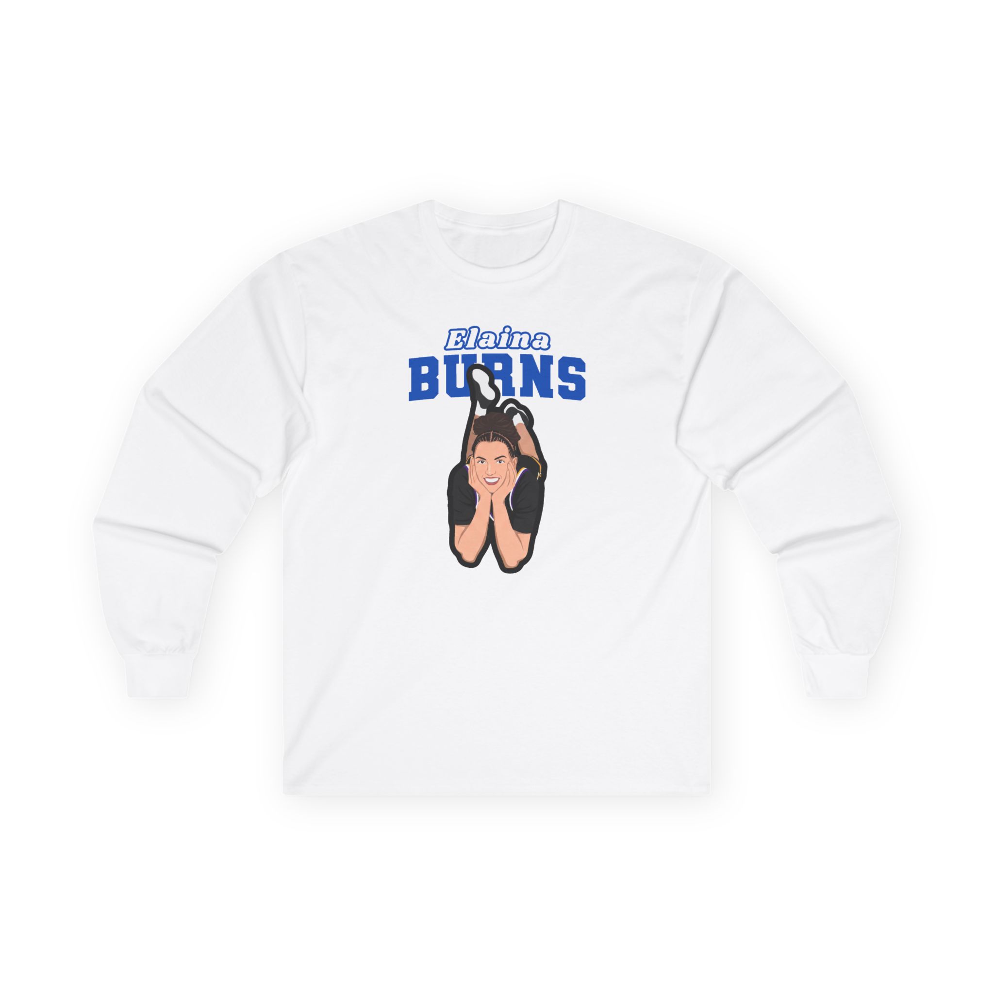 Long Sleeve Tee — character_name_arch in White