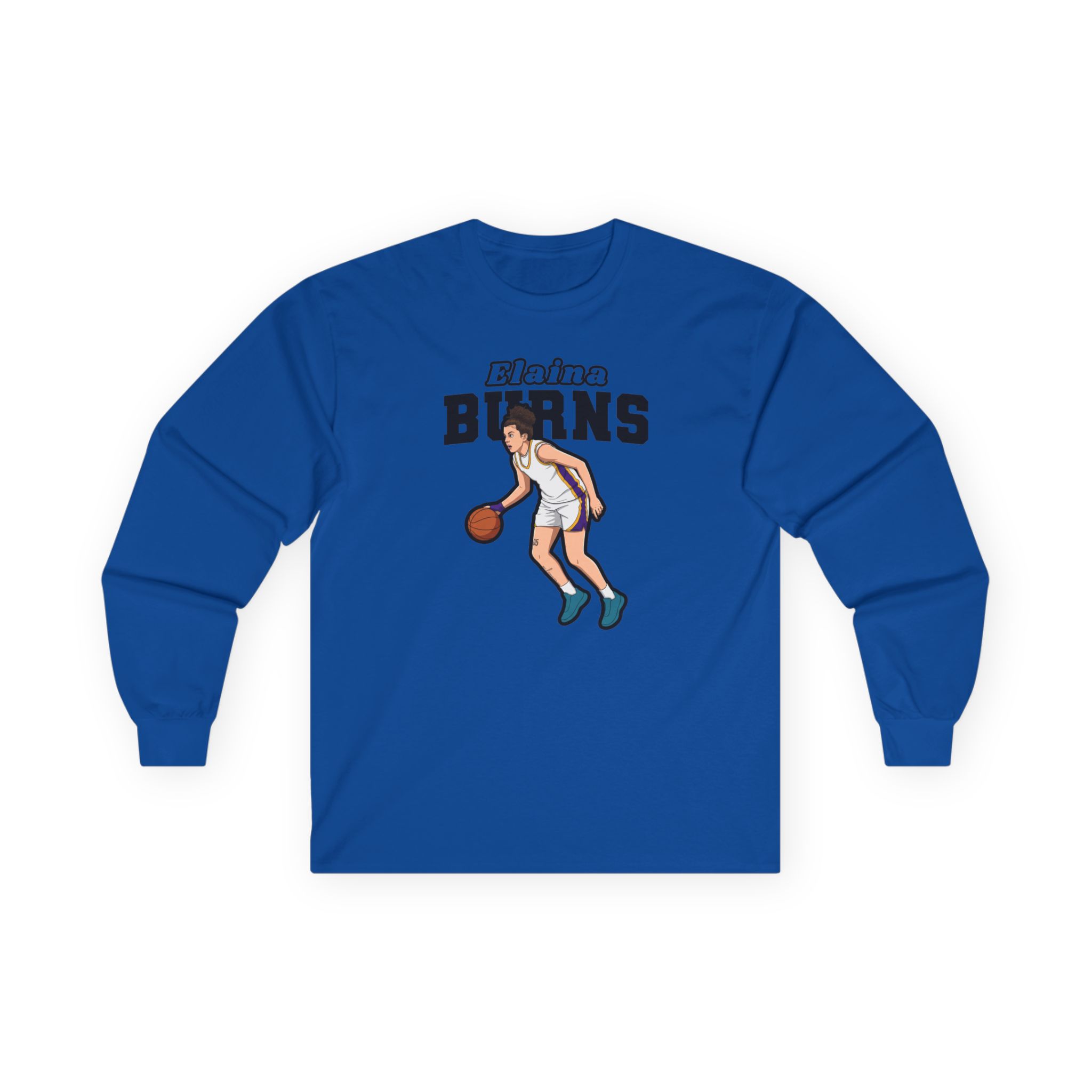 Long Sleeve Tee — character_name_arch in Royal