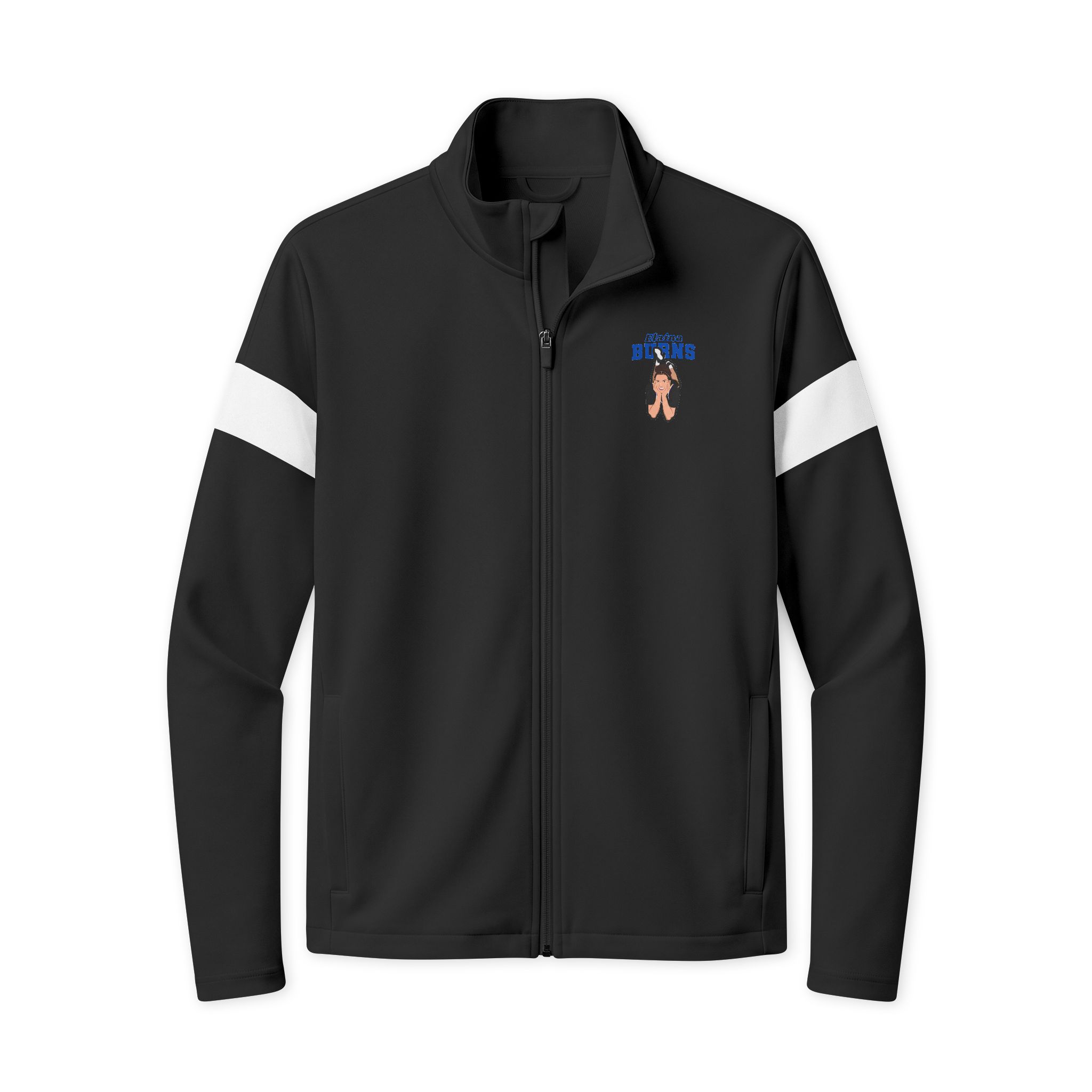 Travel Full-Zip Jacket — character_name_arch in Black/ White