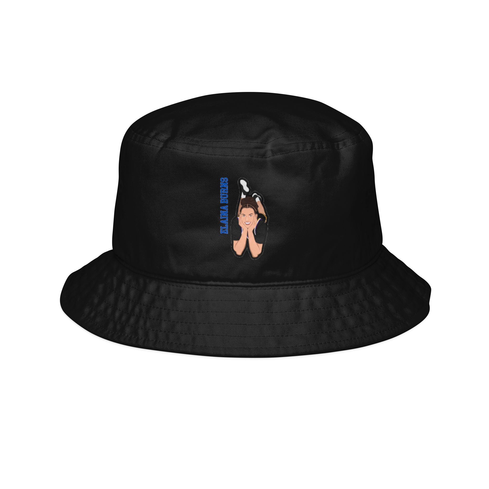 Bucket Hat — character_name_vertical in Black