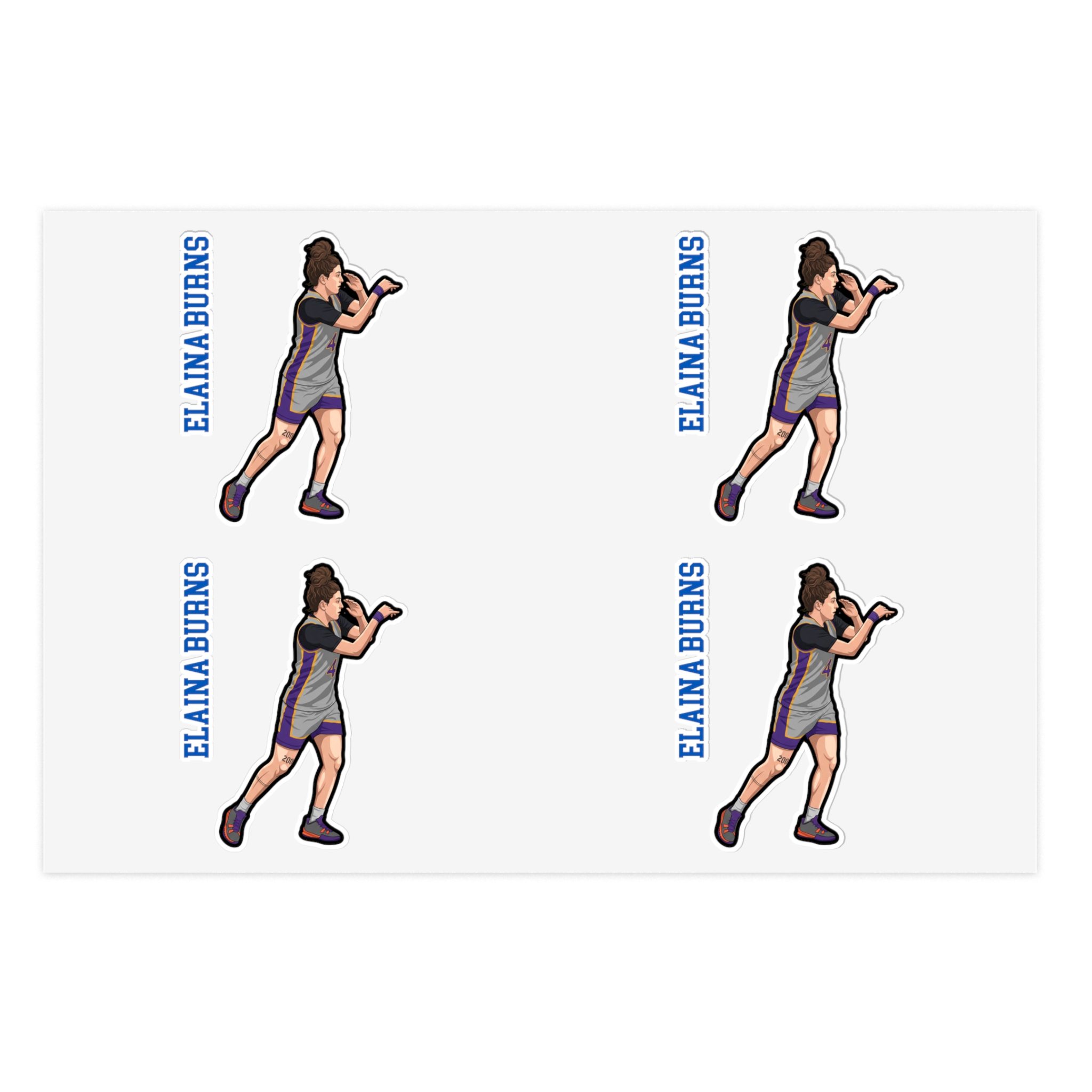 Sticker Sheet — character_name_vertical in Classic