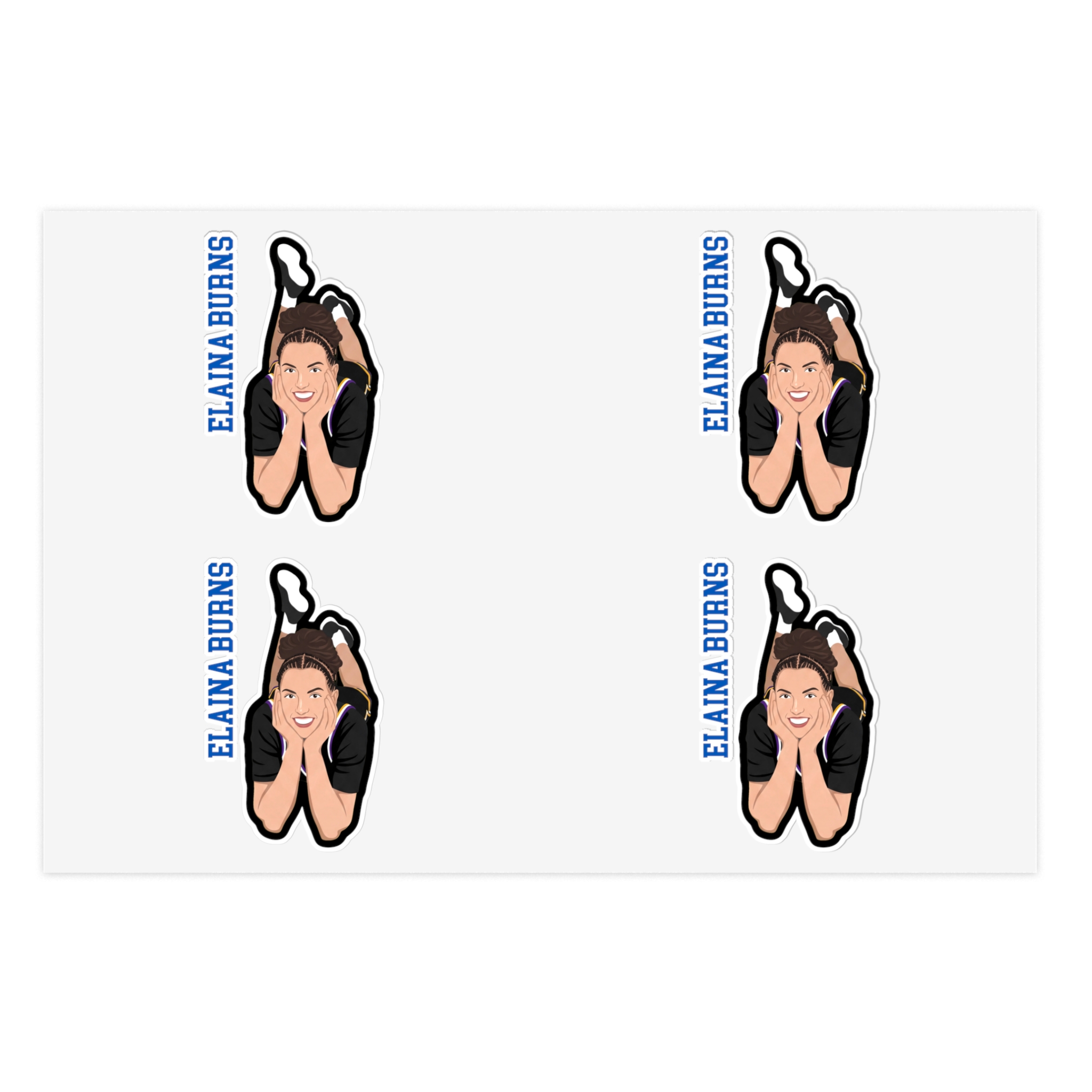 Sticker Sheet — character_name_vertical in Classic