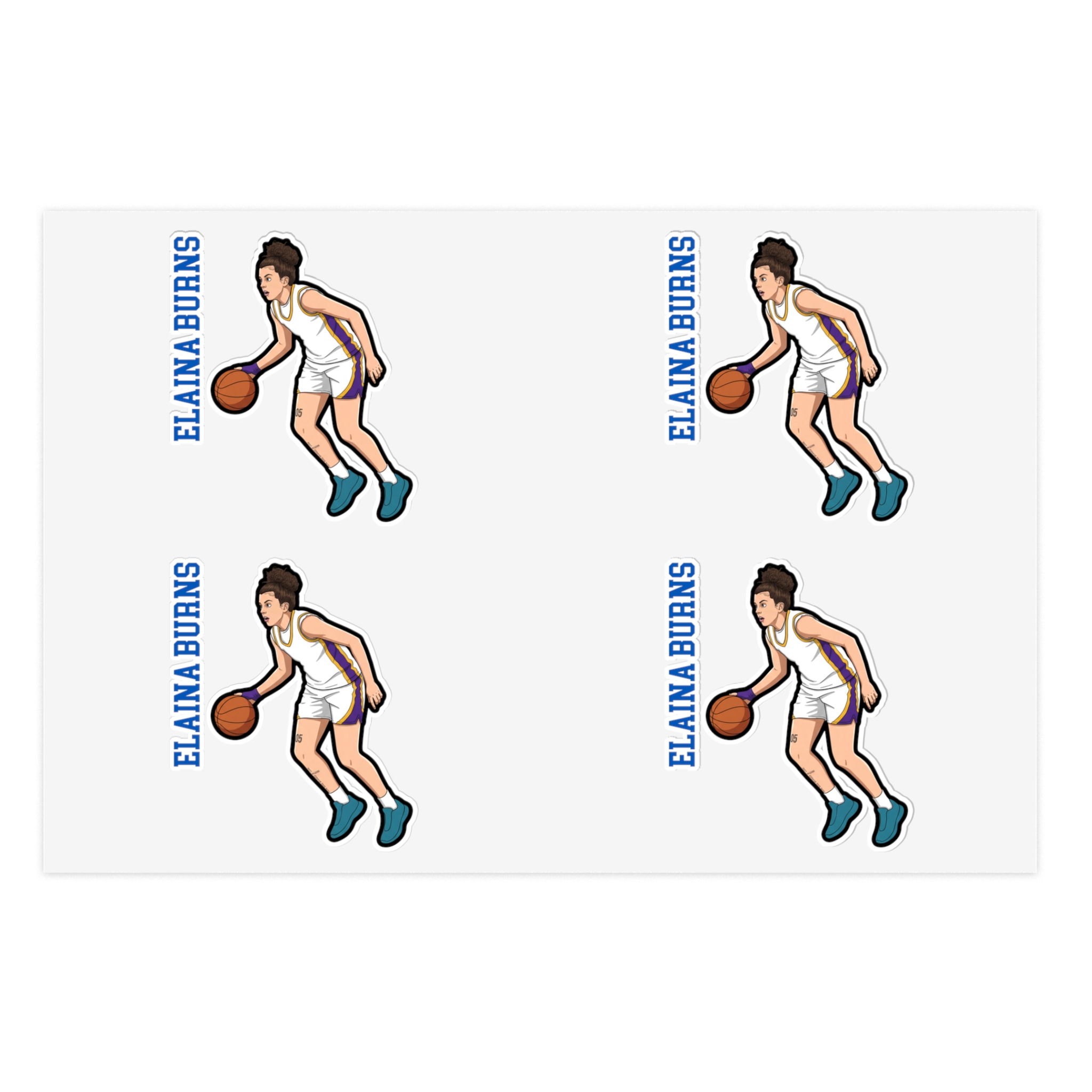 Sticker Sheet — character_name_vertical in Classic