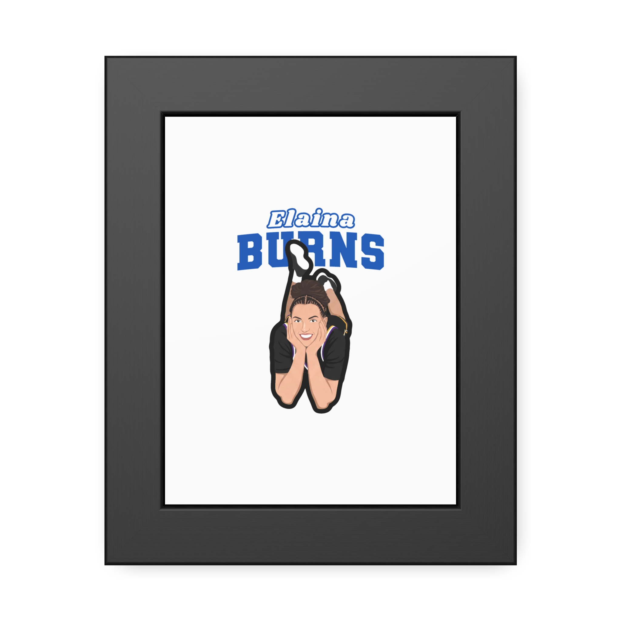 Framed Poster — character_name_arch in Black