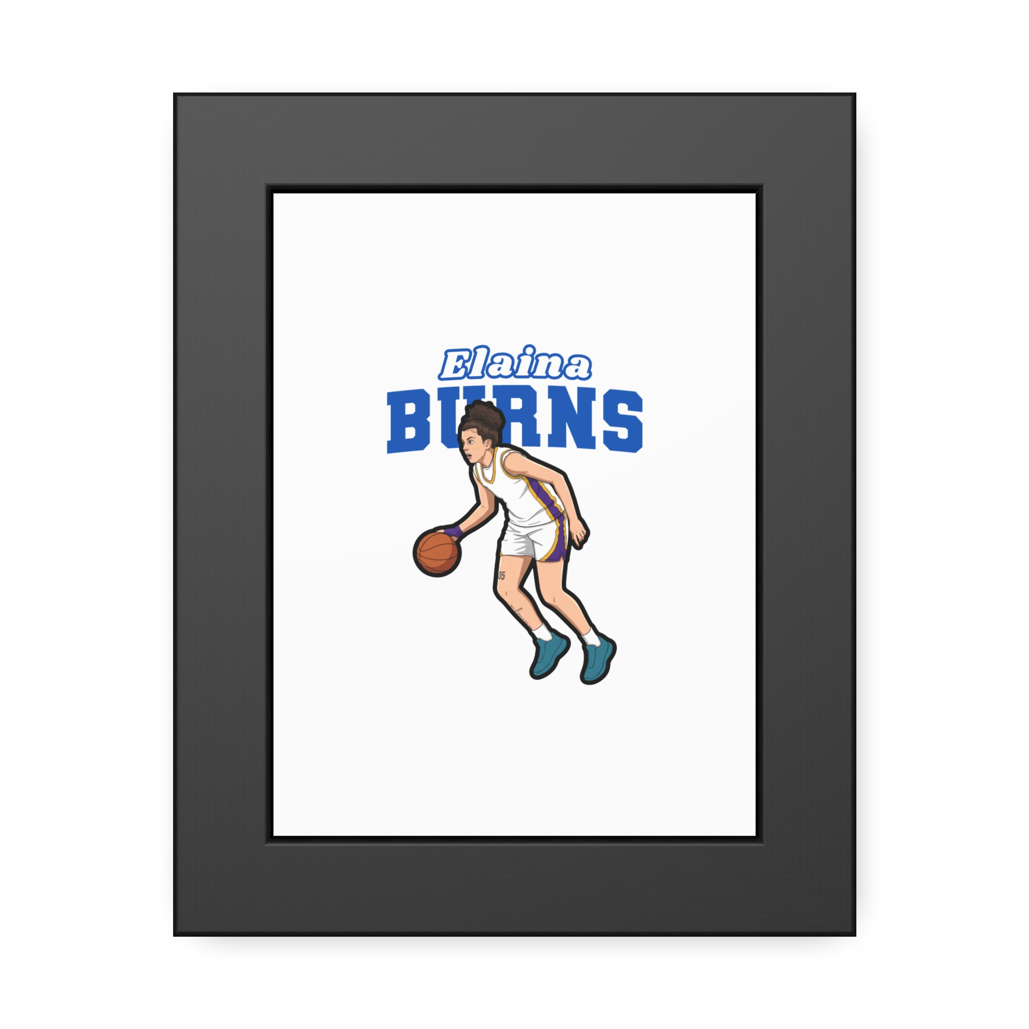 Framed Poster — character_name_arch in Black