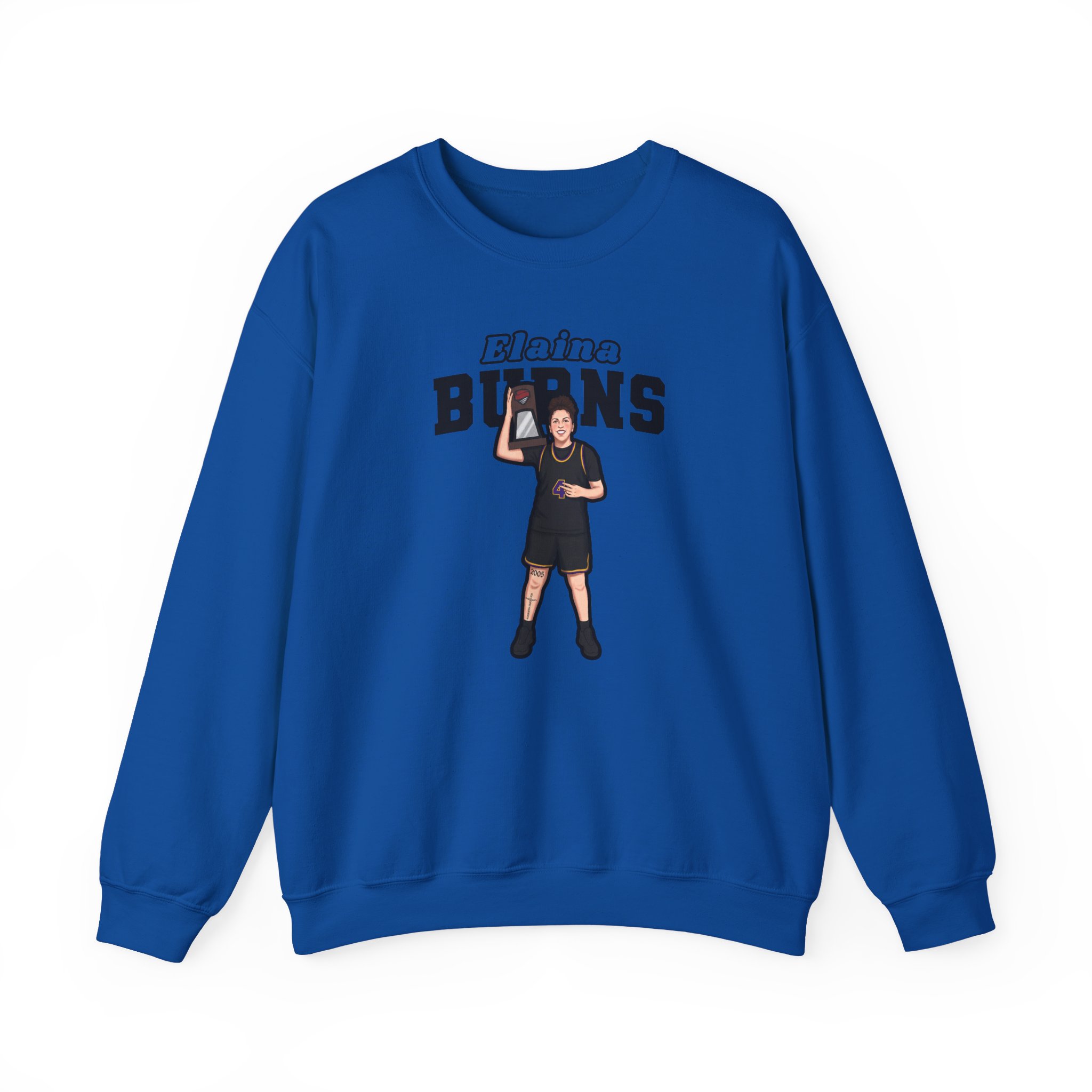 Crewneck Sweatshirt — character_name_arch in Royal
