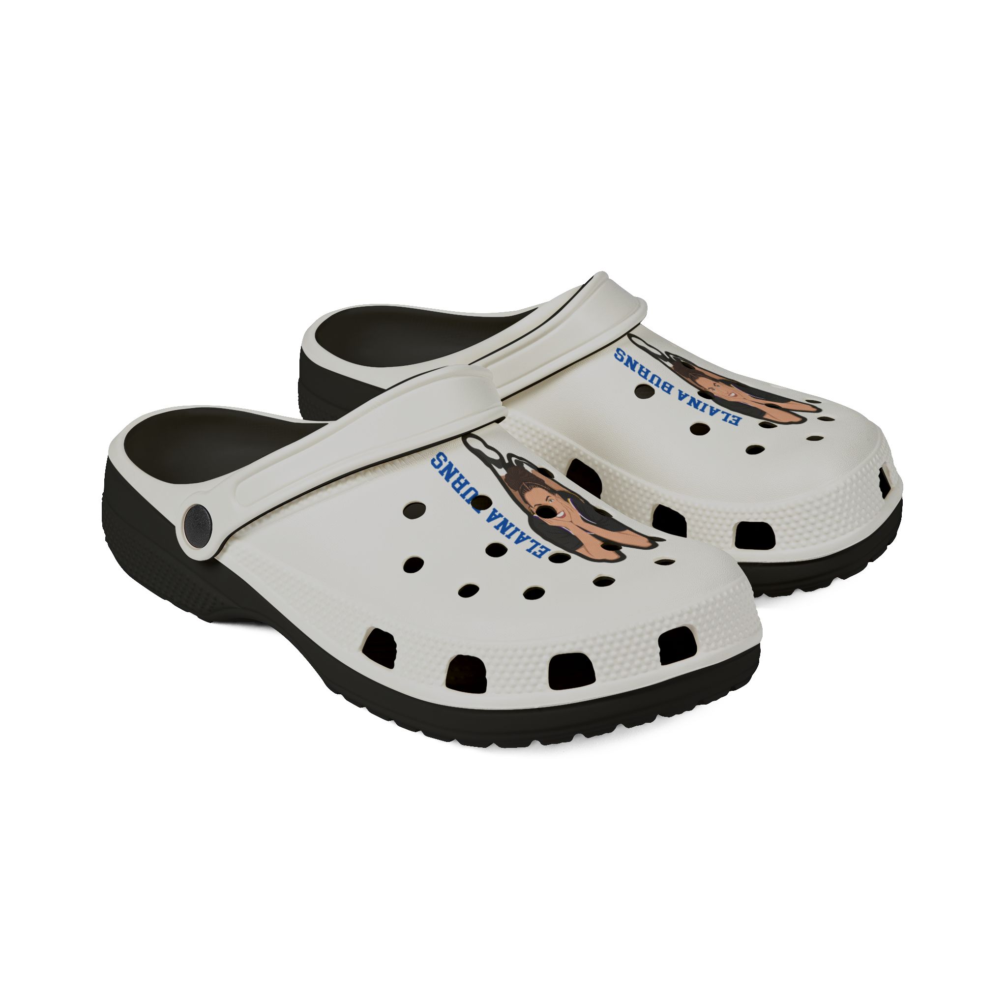 Rubber Clogs — character_name_vertical in Black