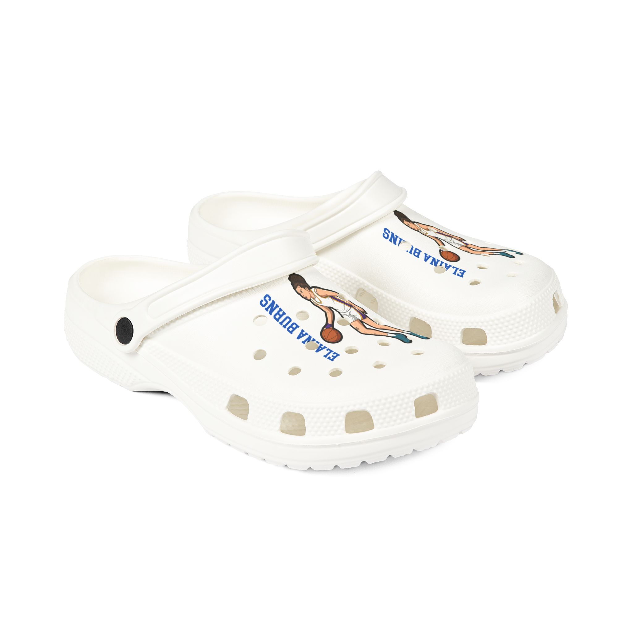 Rubber Clogs — character_name_vertical in White