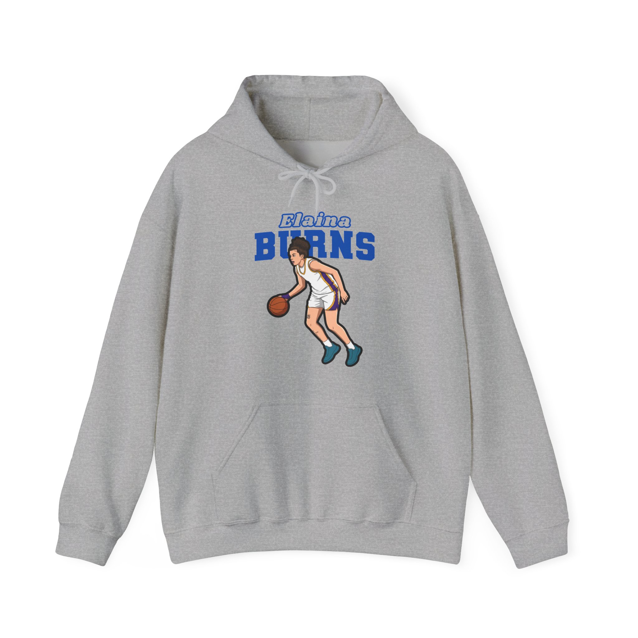 Hoodie — character_name_arch in Grey