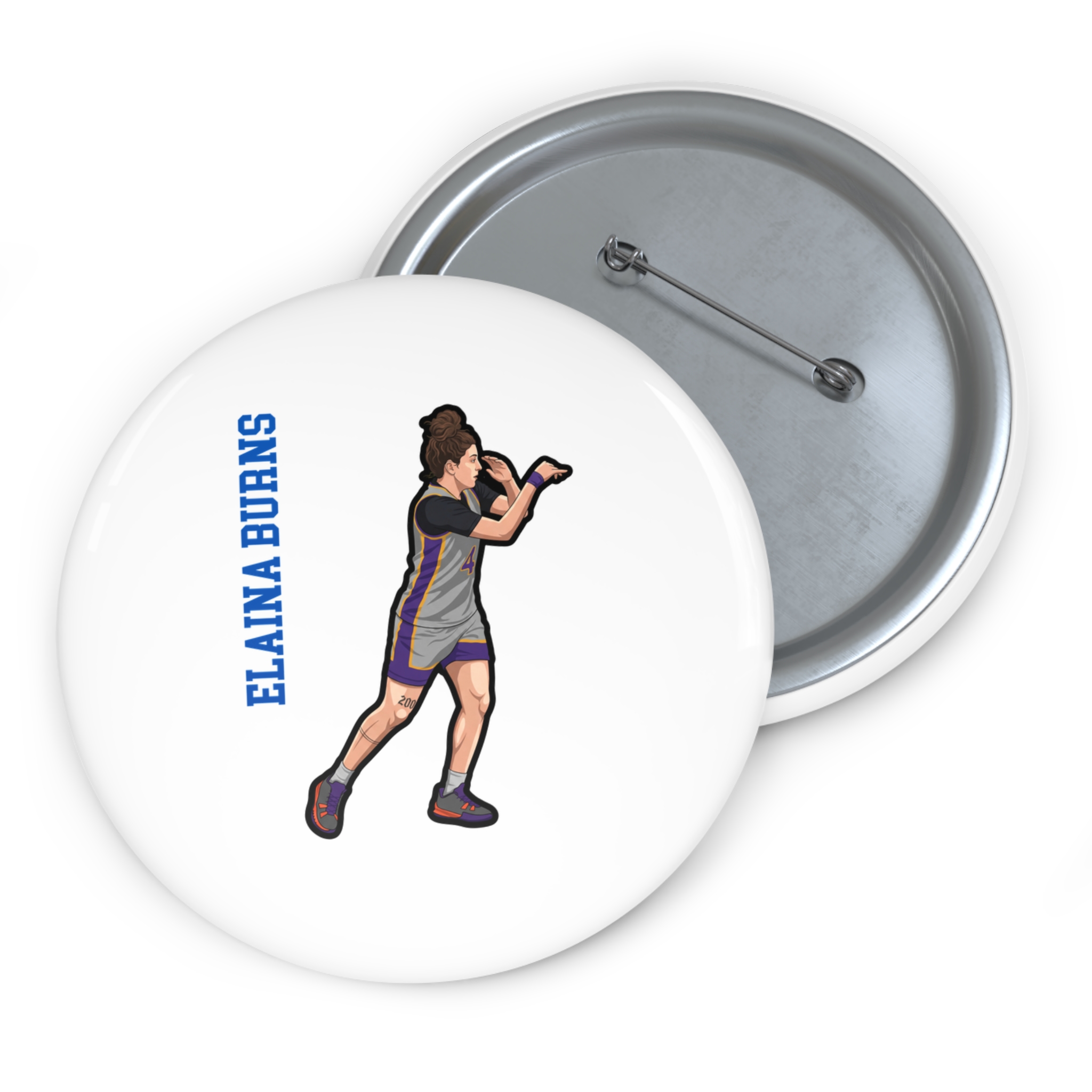 Game Day Pin — character_name_vertical in Classic