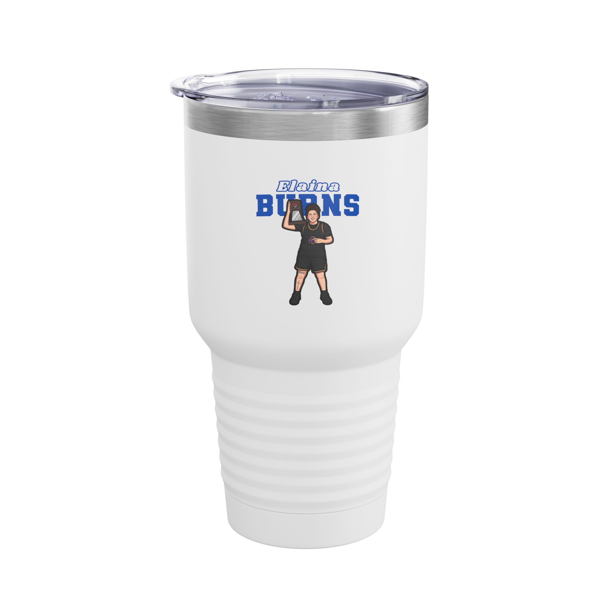 30oz Tumbler — character_name_arch in White