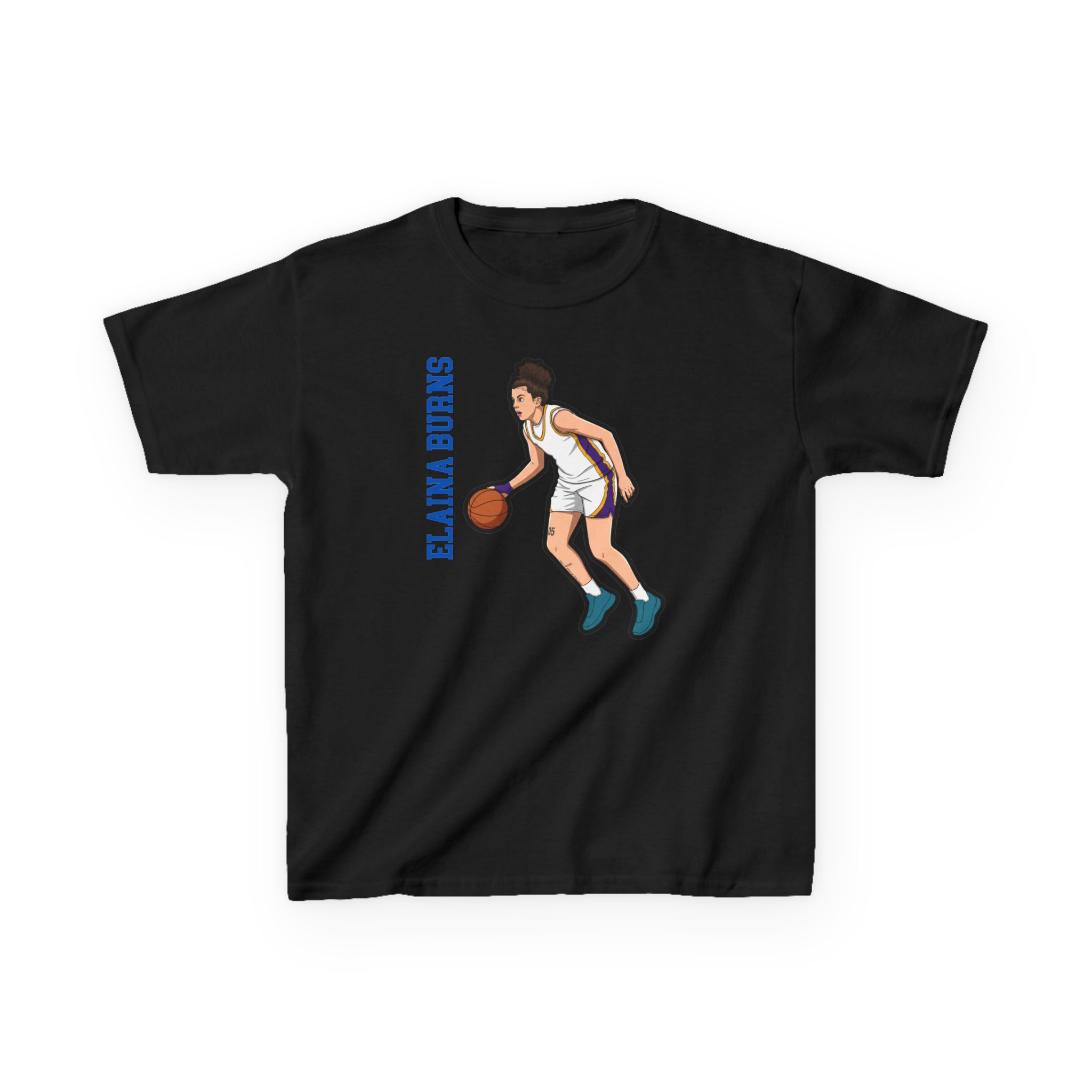 Youth Tee — character_name_vertical in Black