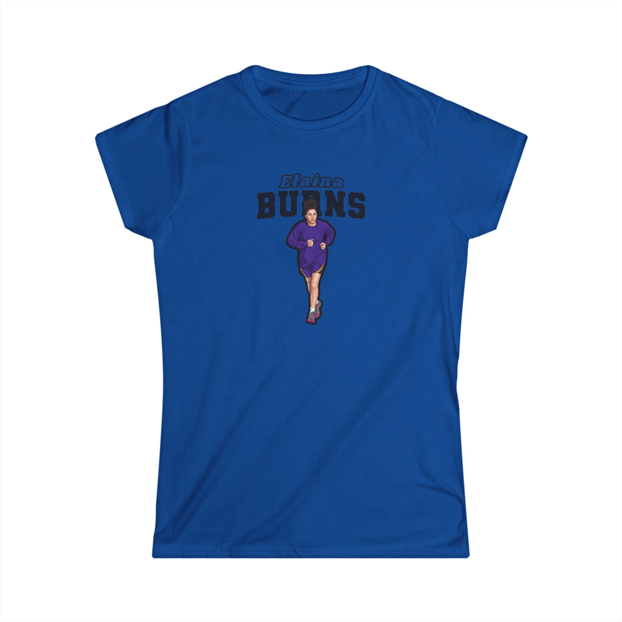 Women's Softstyle Tee — character_name_arch in Royal