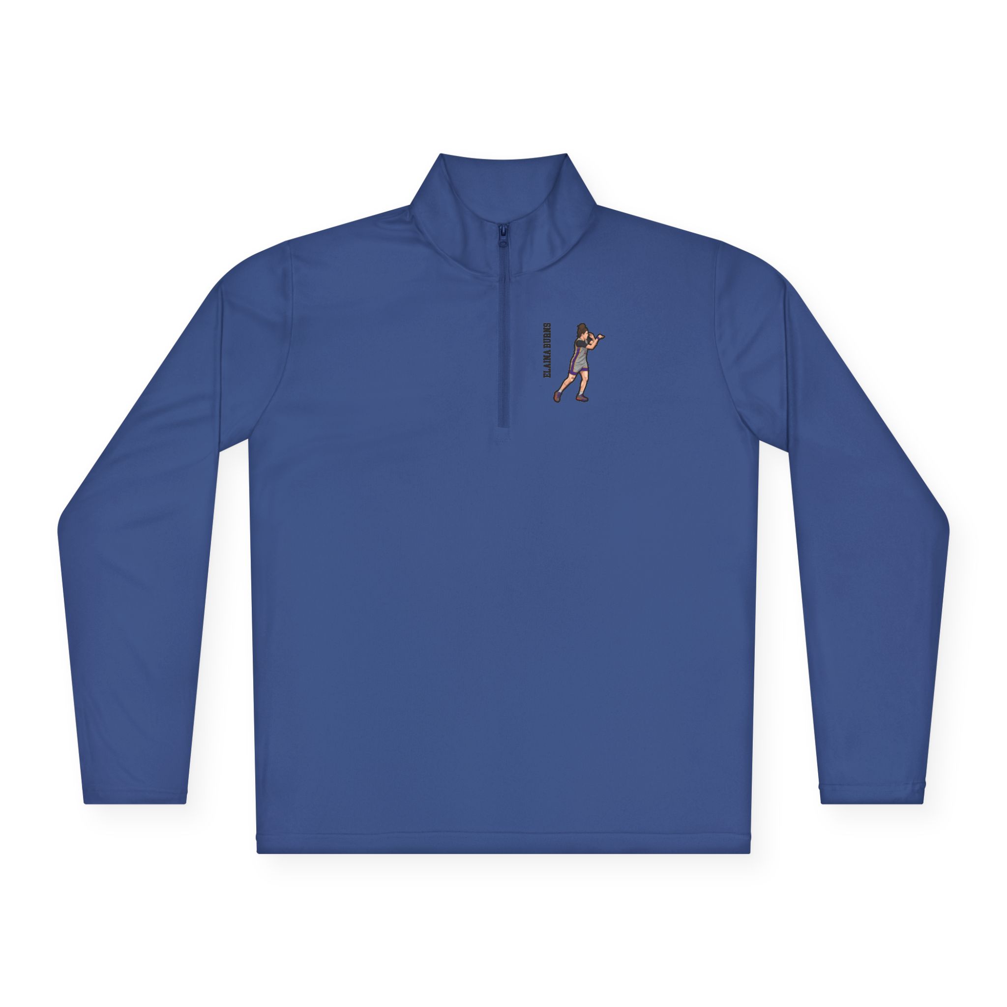 Q-Zip Pullover — character_name_vertical in Royal