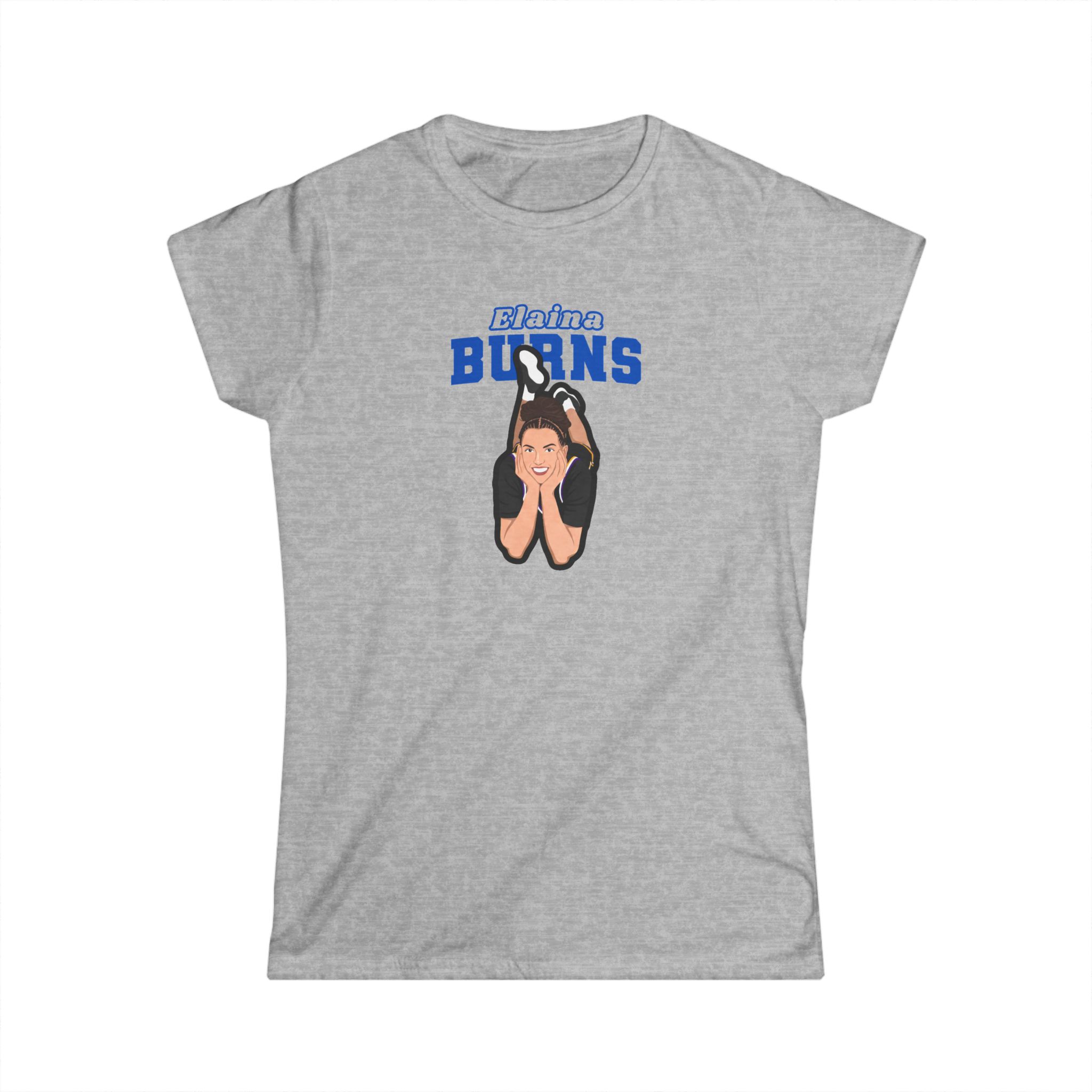 Women's Softstyle Tee — character_name_arch in Grey