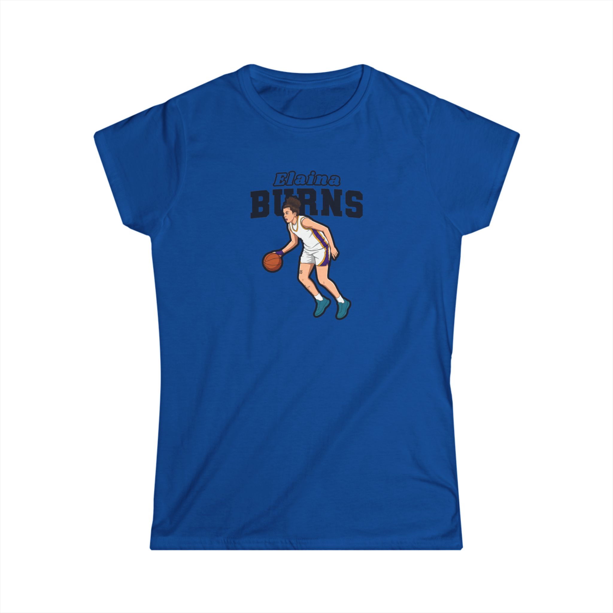 Women's Softstyle Tee — character_name_arch in Royal