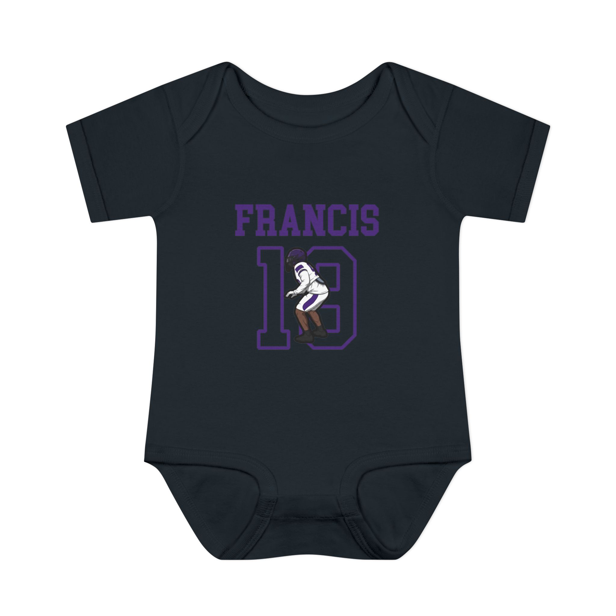 Baby Onesie — character_shirsey in Black
