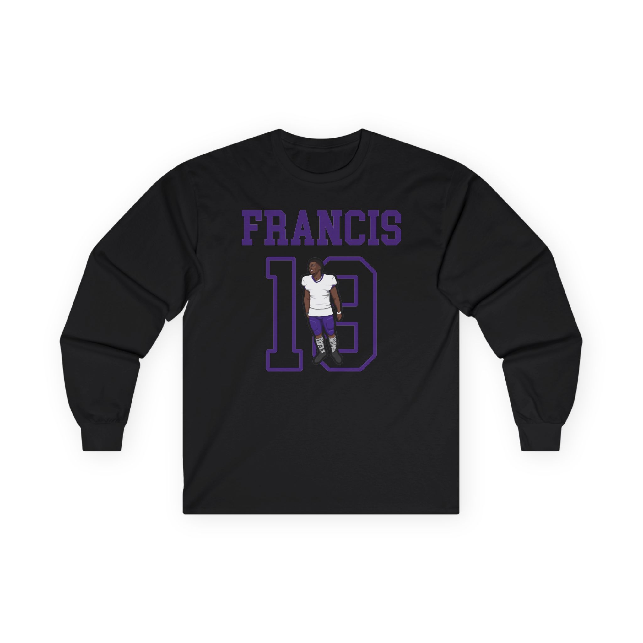 Long Sleeve Tee — character_shirsey in Black