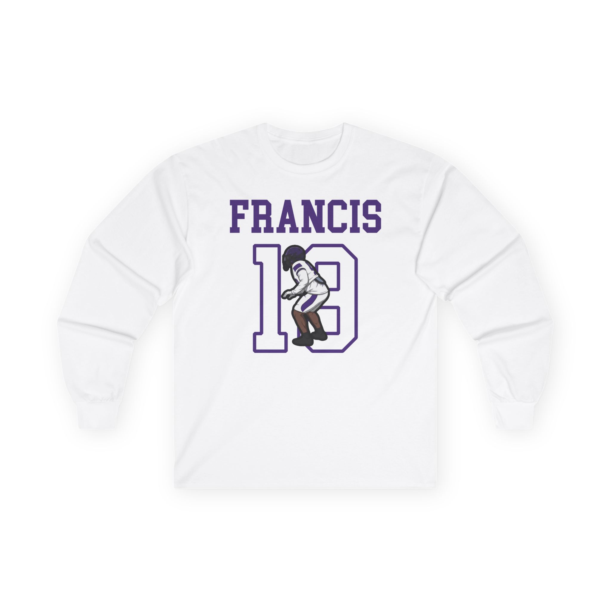 Long Sleeve Tee — character_shirsey in White