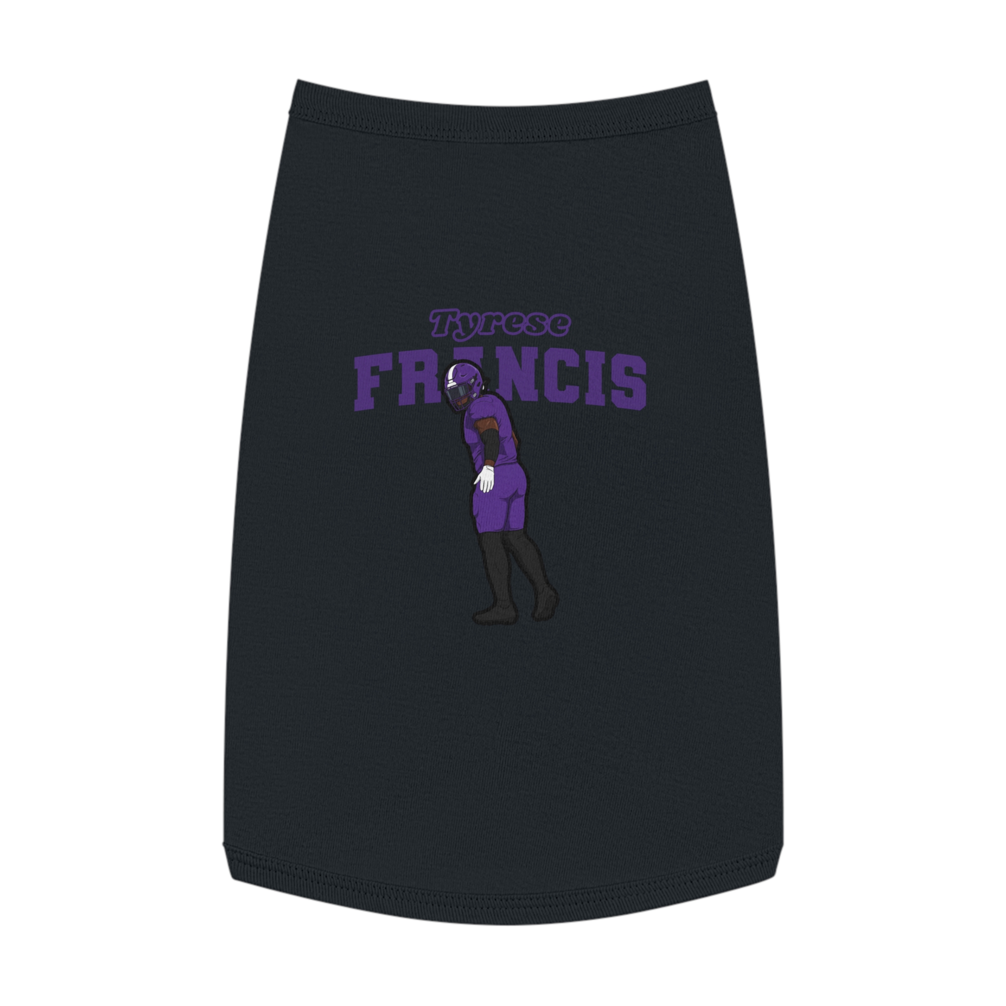Pet Tank Top — character_name_arch in White
