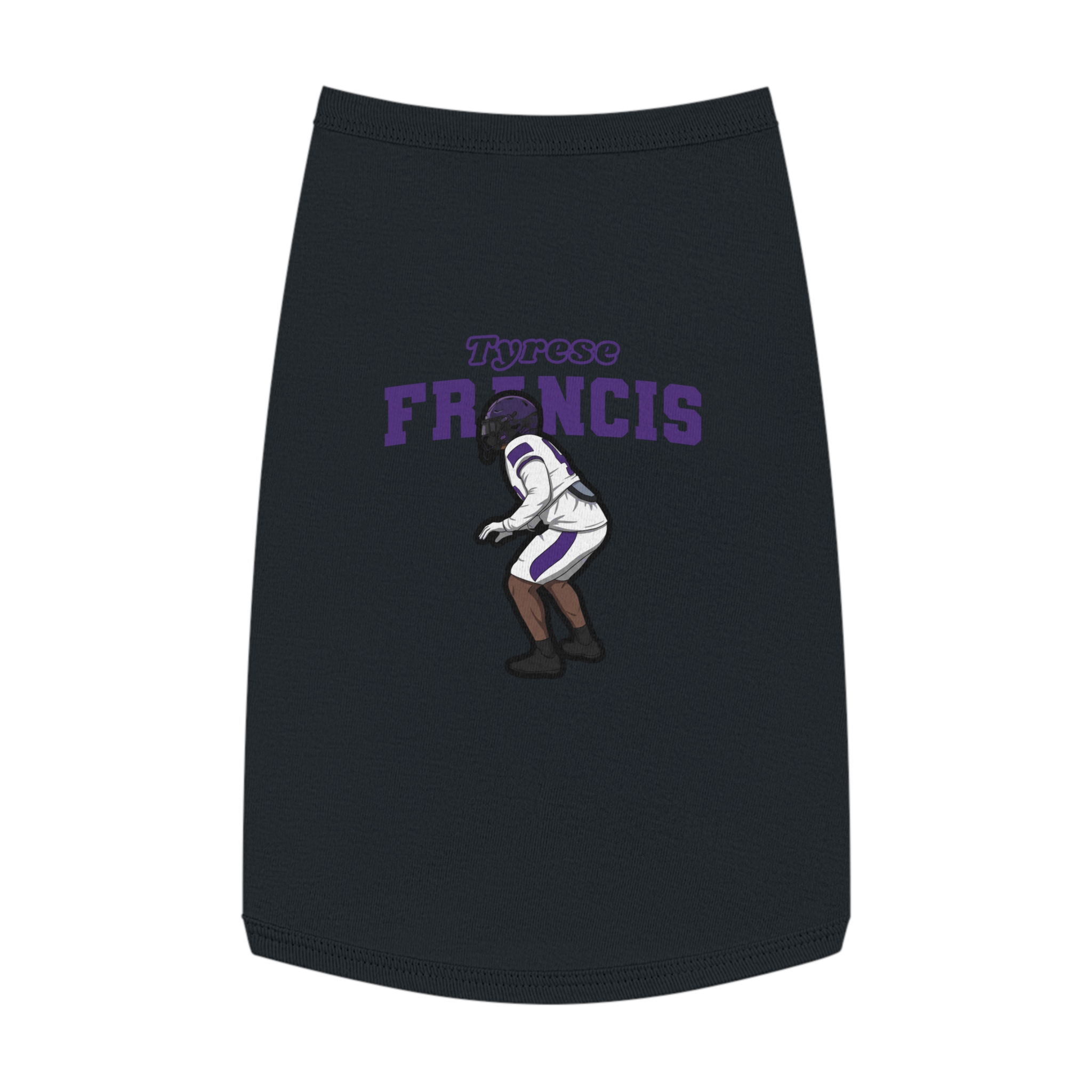 Pet Tank Top — character_name_arch in Black