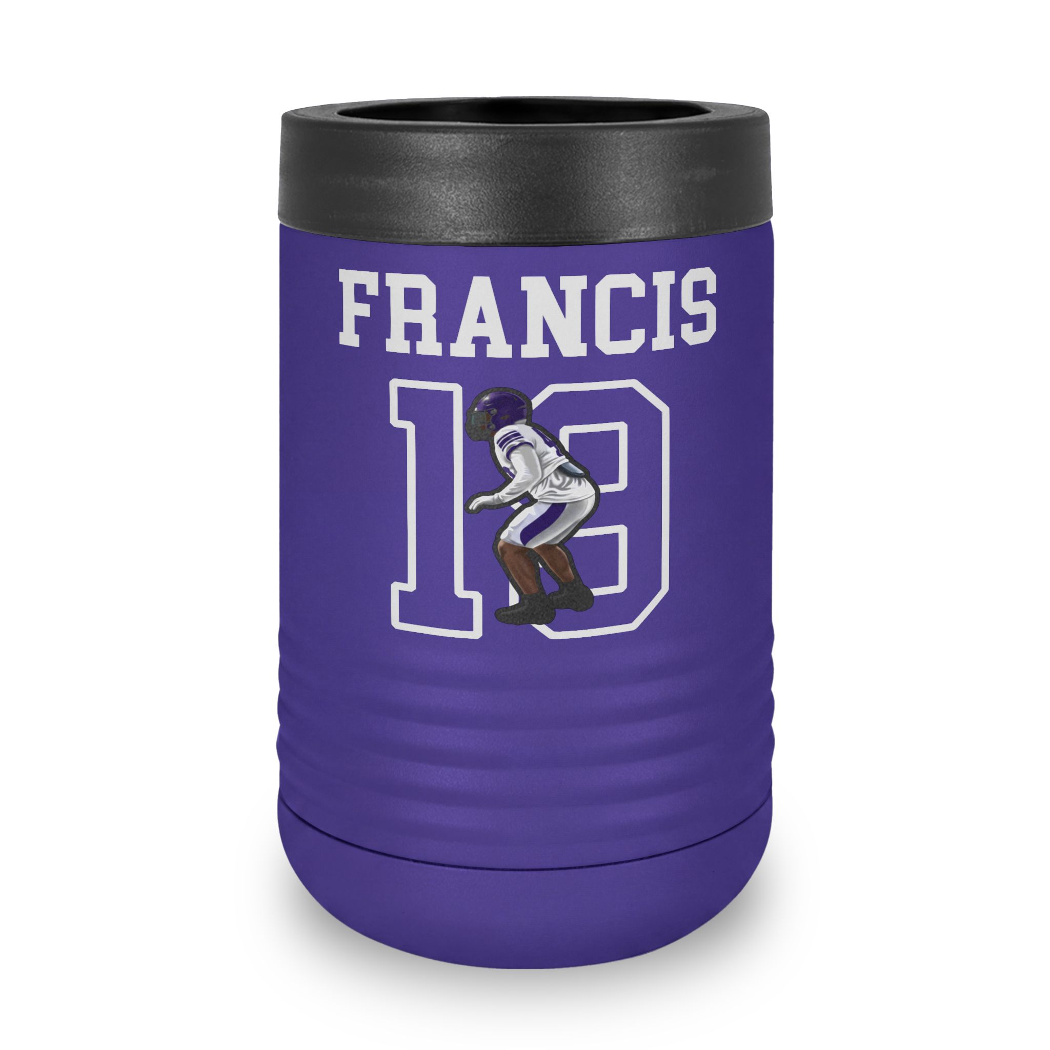 Stainless Can Cooler — character_shirsey in Purple