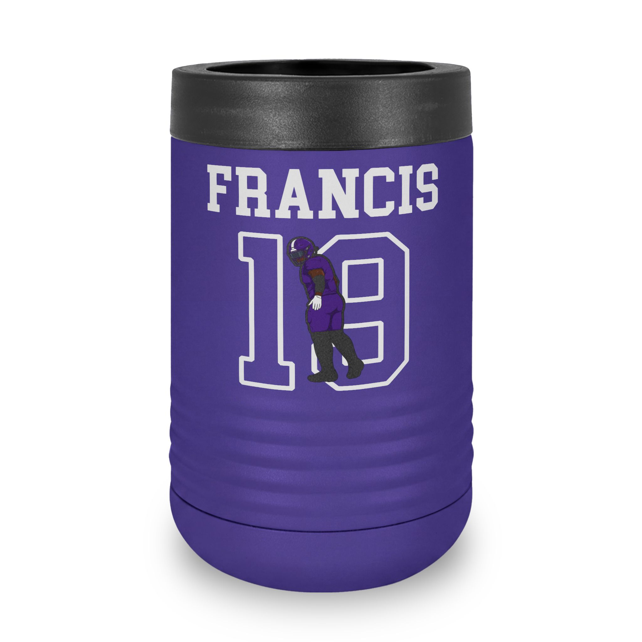 Stainless Can Cooler — character_shirsey in Purple