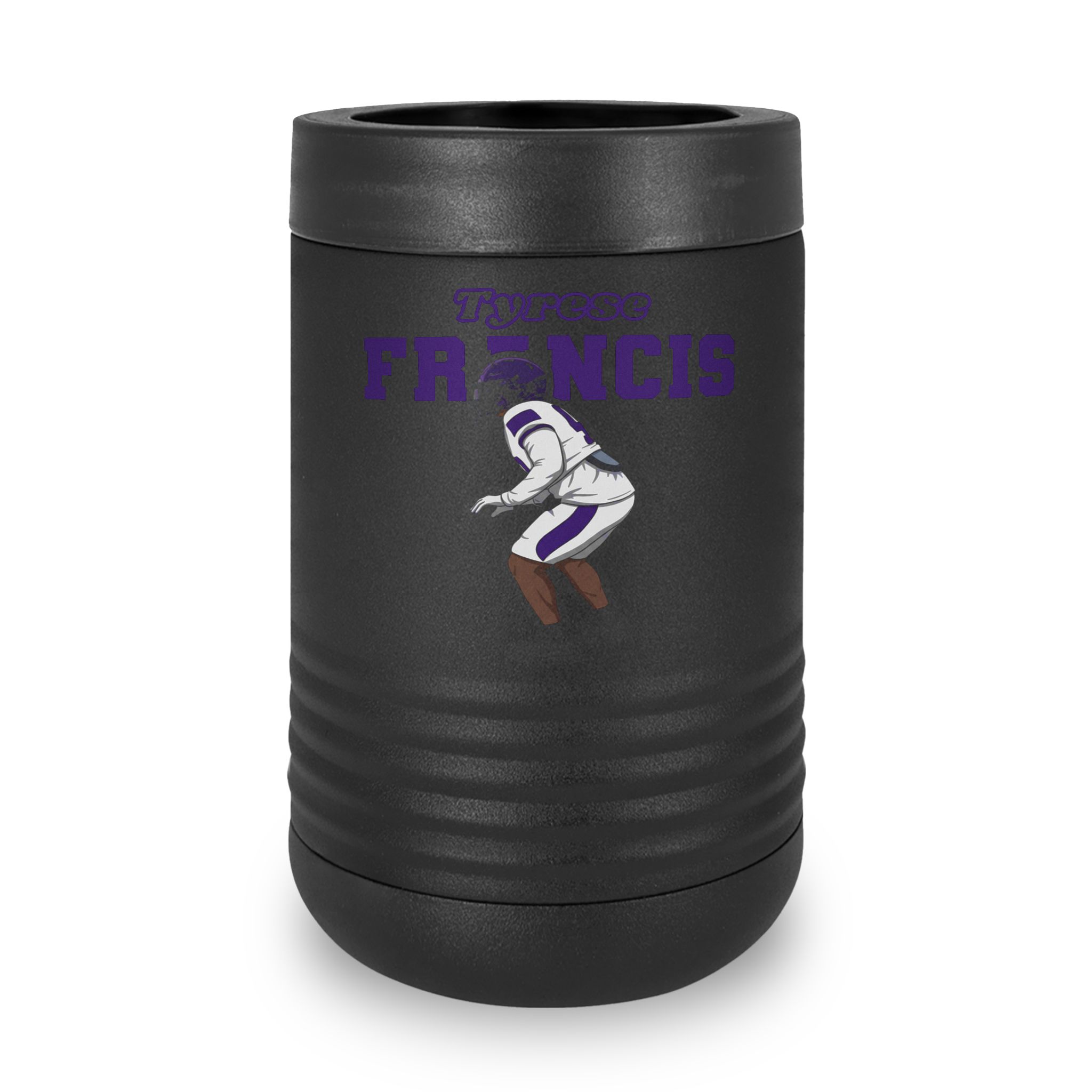 Stainless Can Cooler — character_name_arch in Black