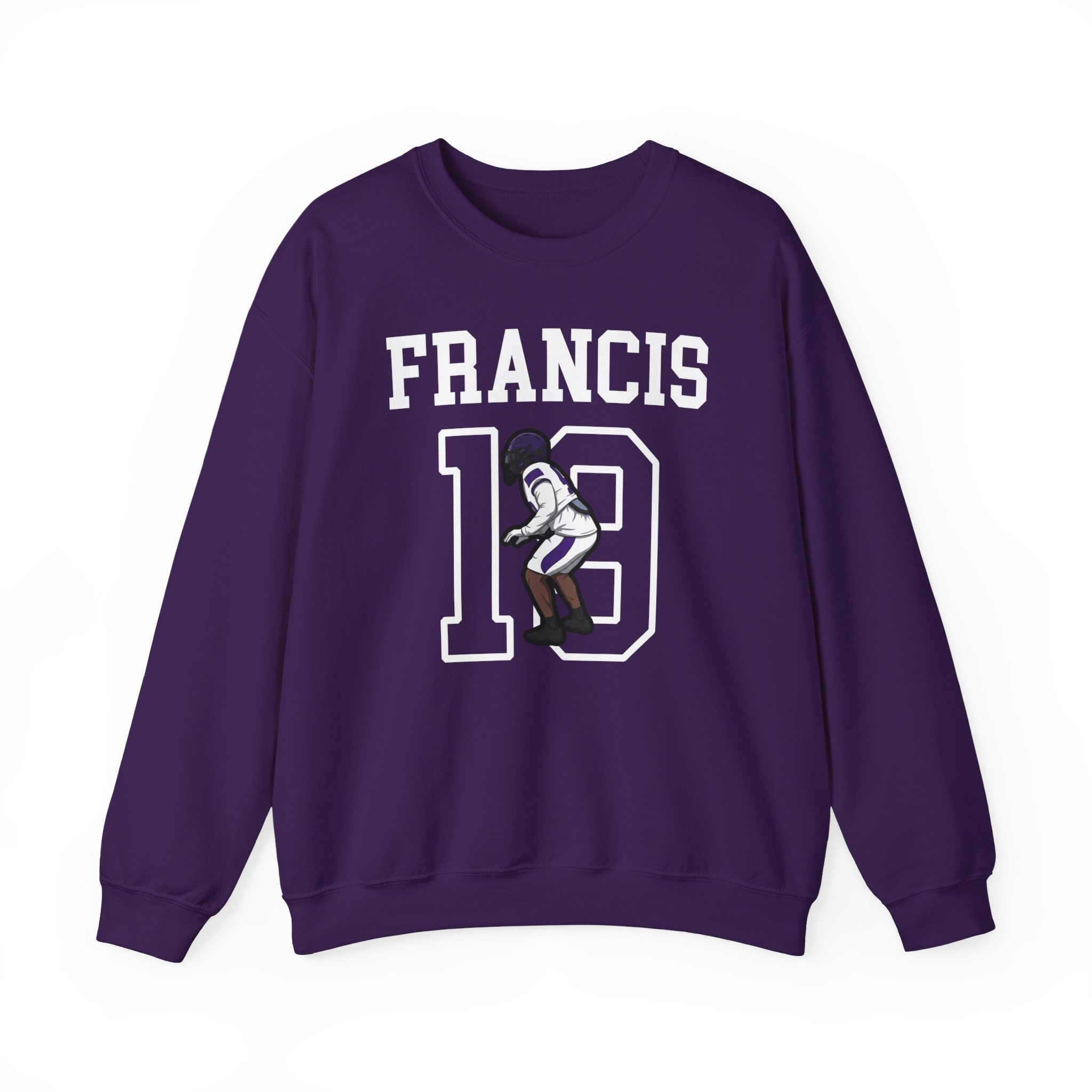 Crewneck Sweatshirt — character_shirsey in Purple