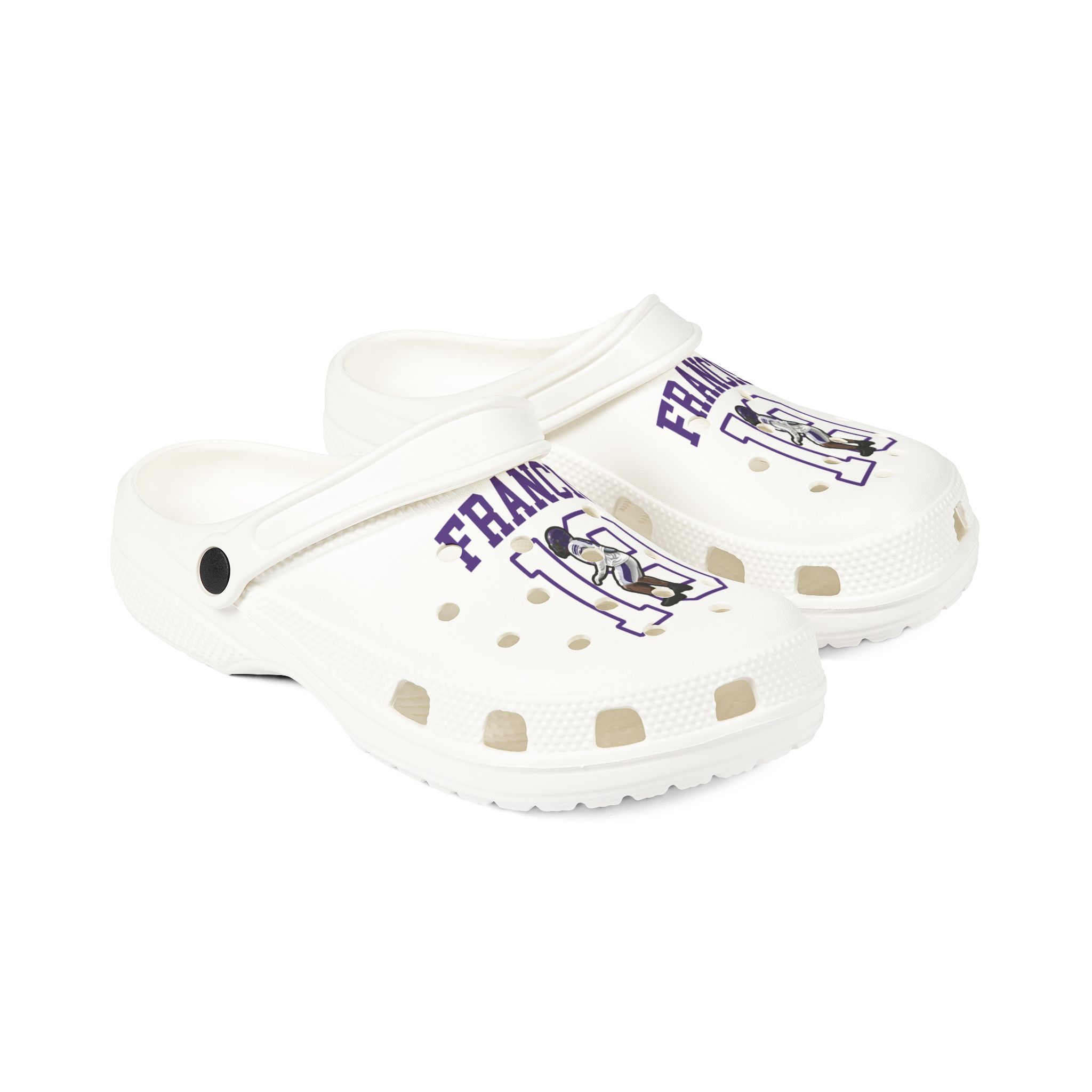 Rubber Clogs — character_shirsey in White