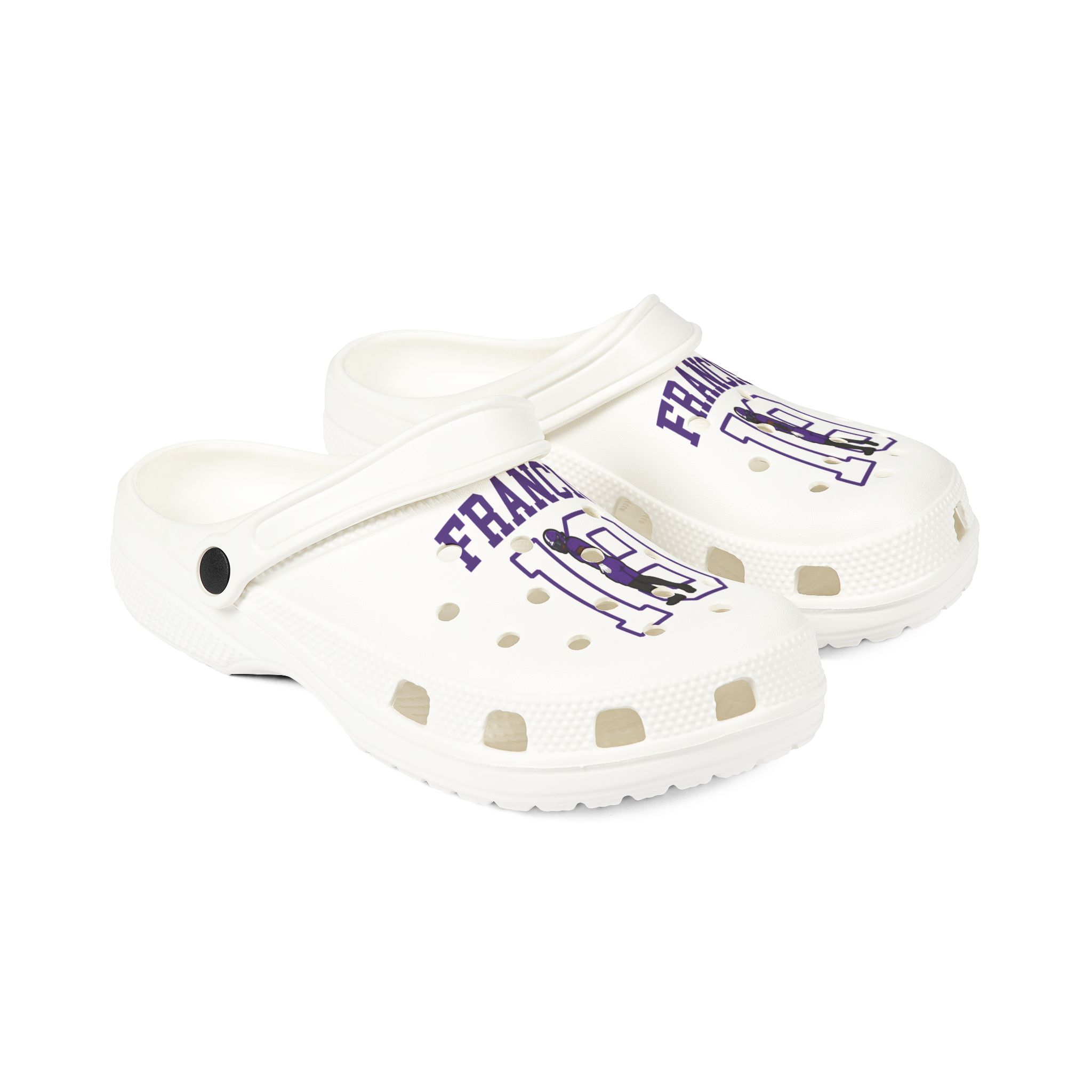 Rubber Clogs — character_shirsey in White