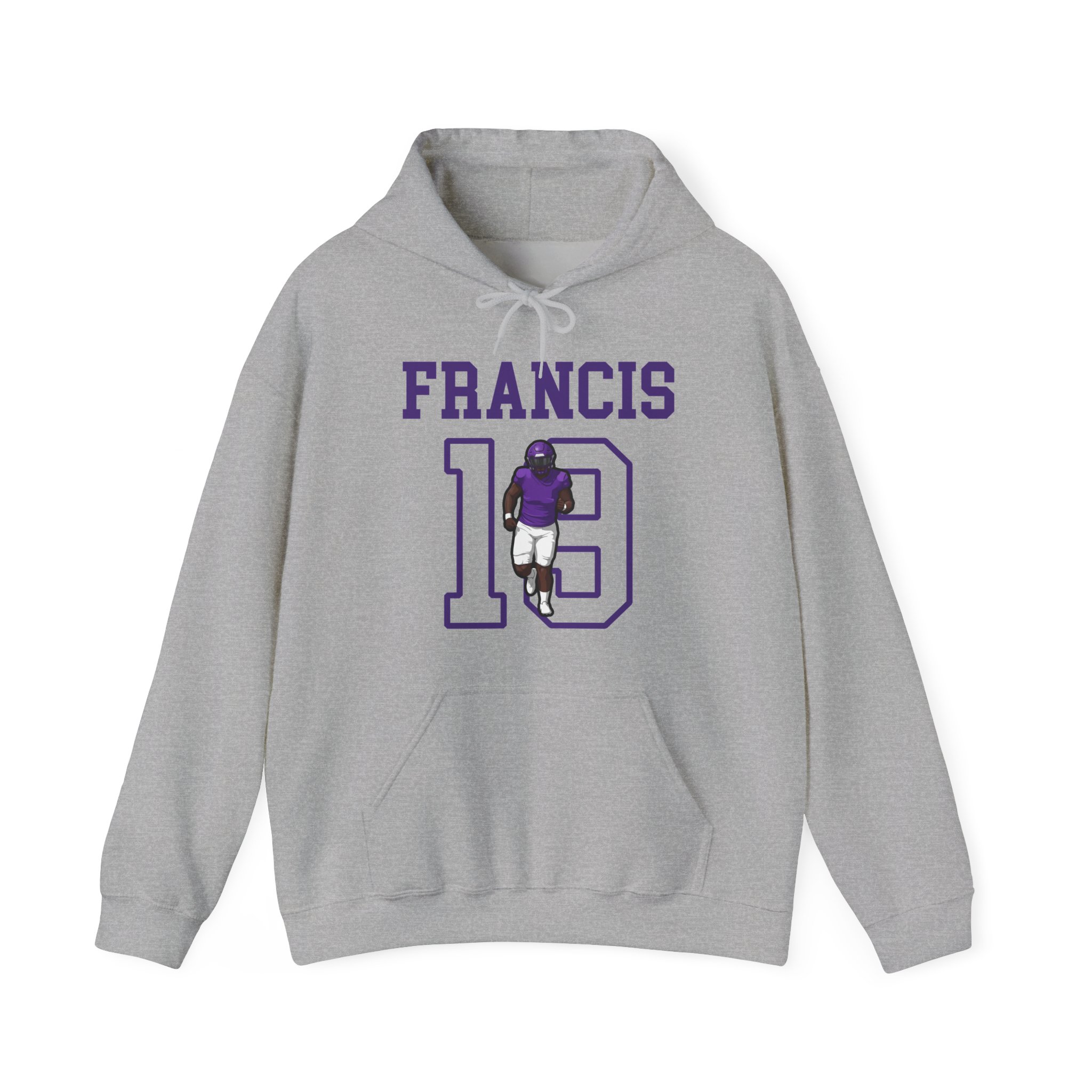 Hoodie — character_shirsey in Grey