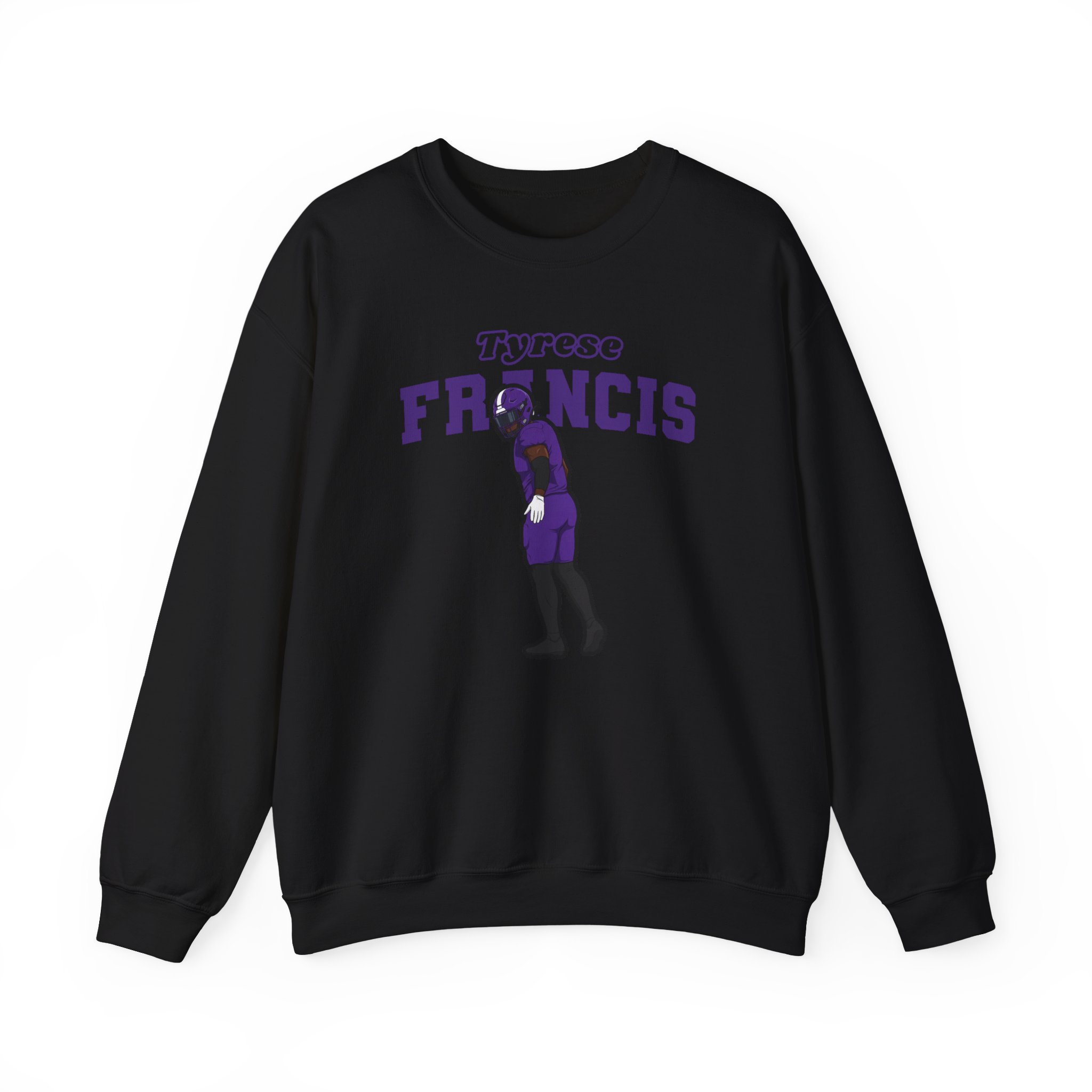 Crewneck Sweatshirt — character_name_arch in Black