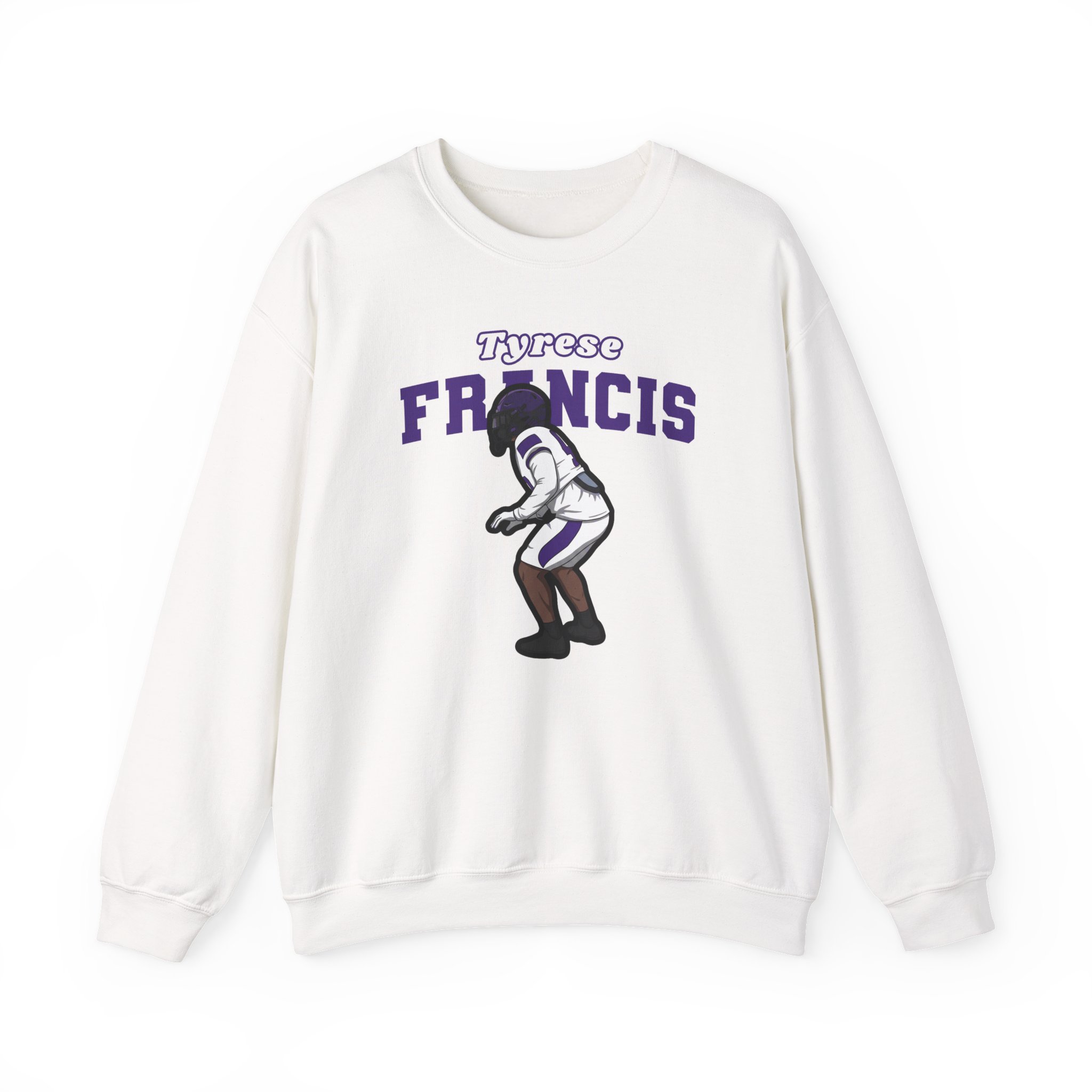 Crewneck Sweatshirt — character_name_arch in White
