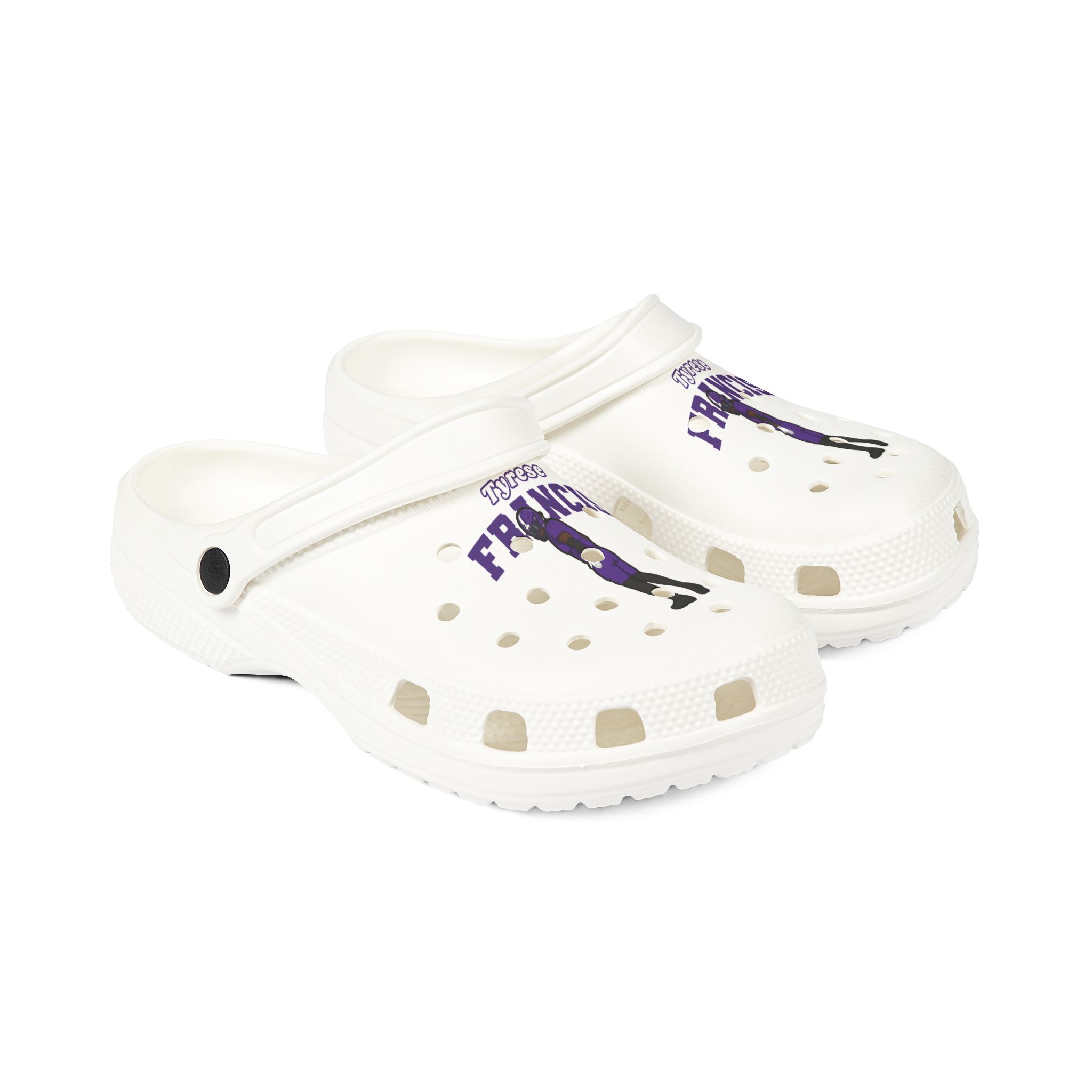 Rubber Clogs — character_name_arch in White