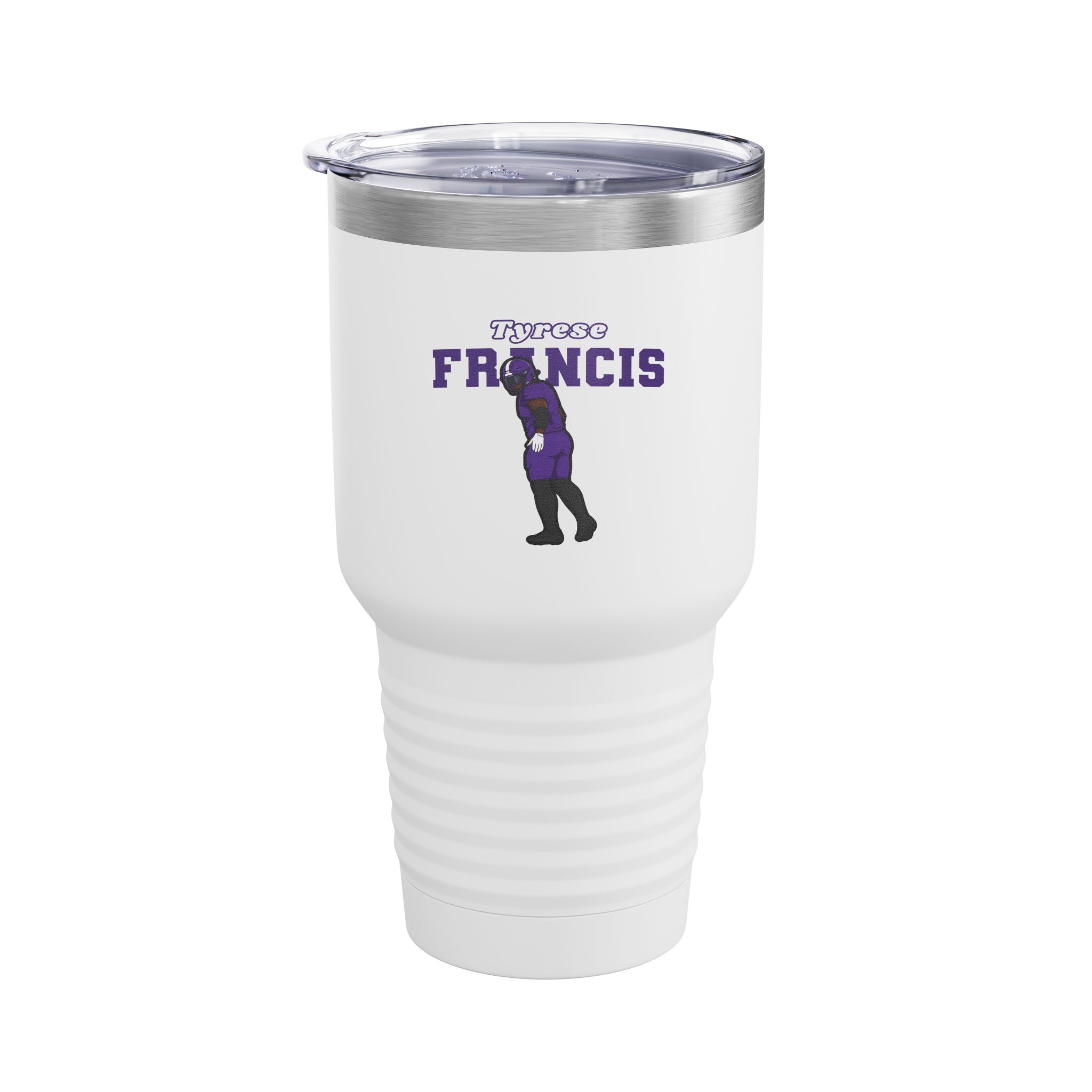 30oz Tumbler — character_name_arch in White