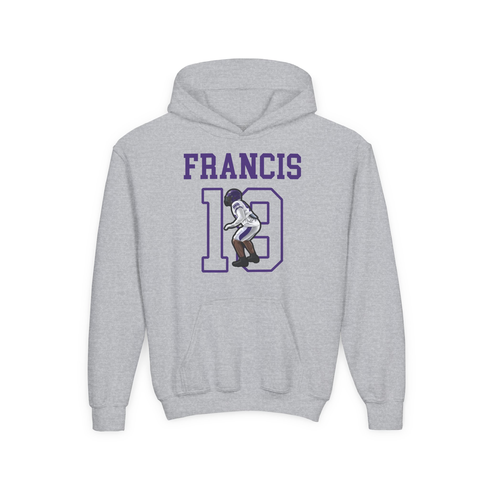 Youth Hoodie — character_shirsey in Grey