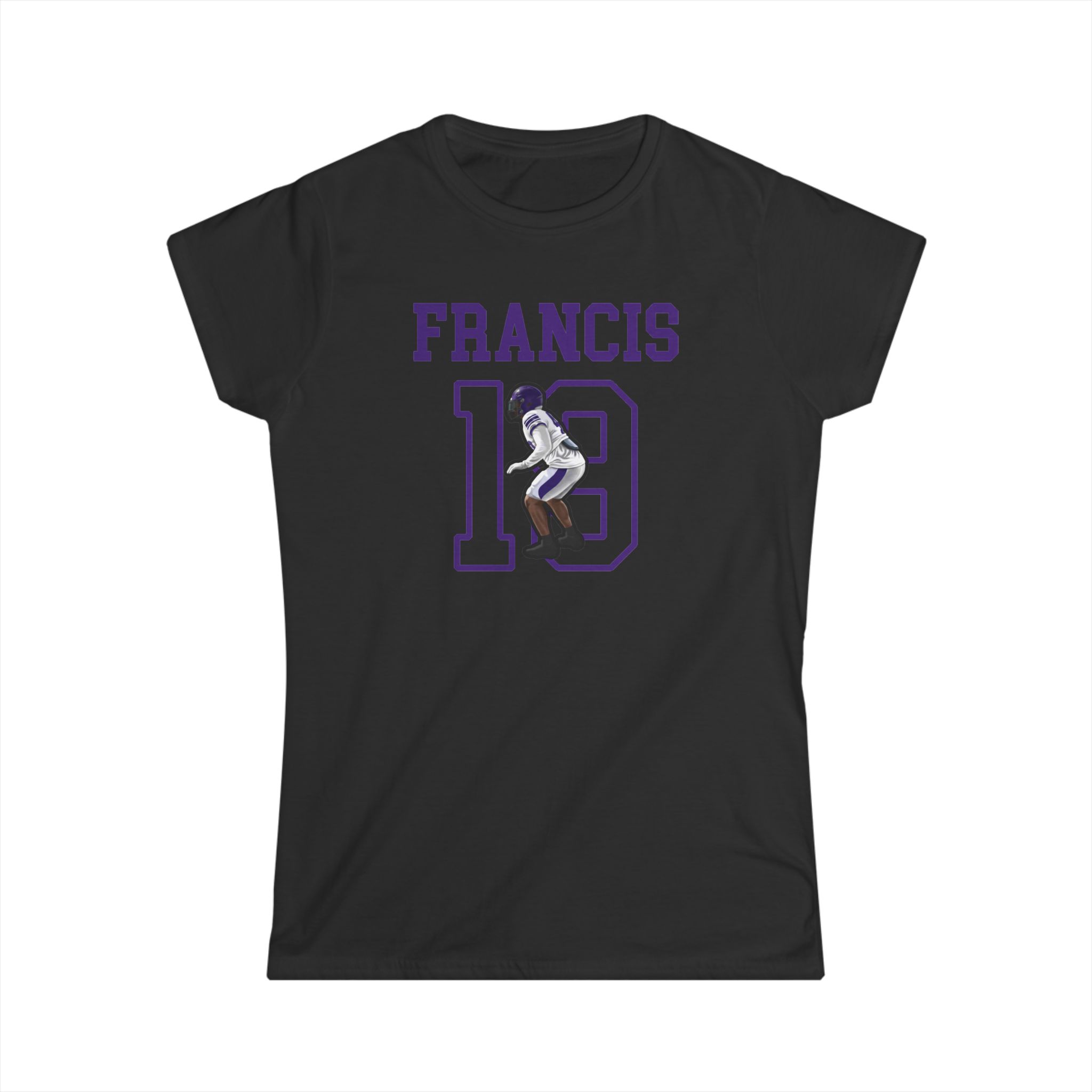 Women's Softstyle Tee — character_shirsey in Black