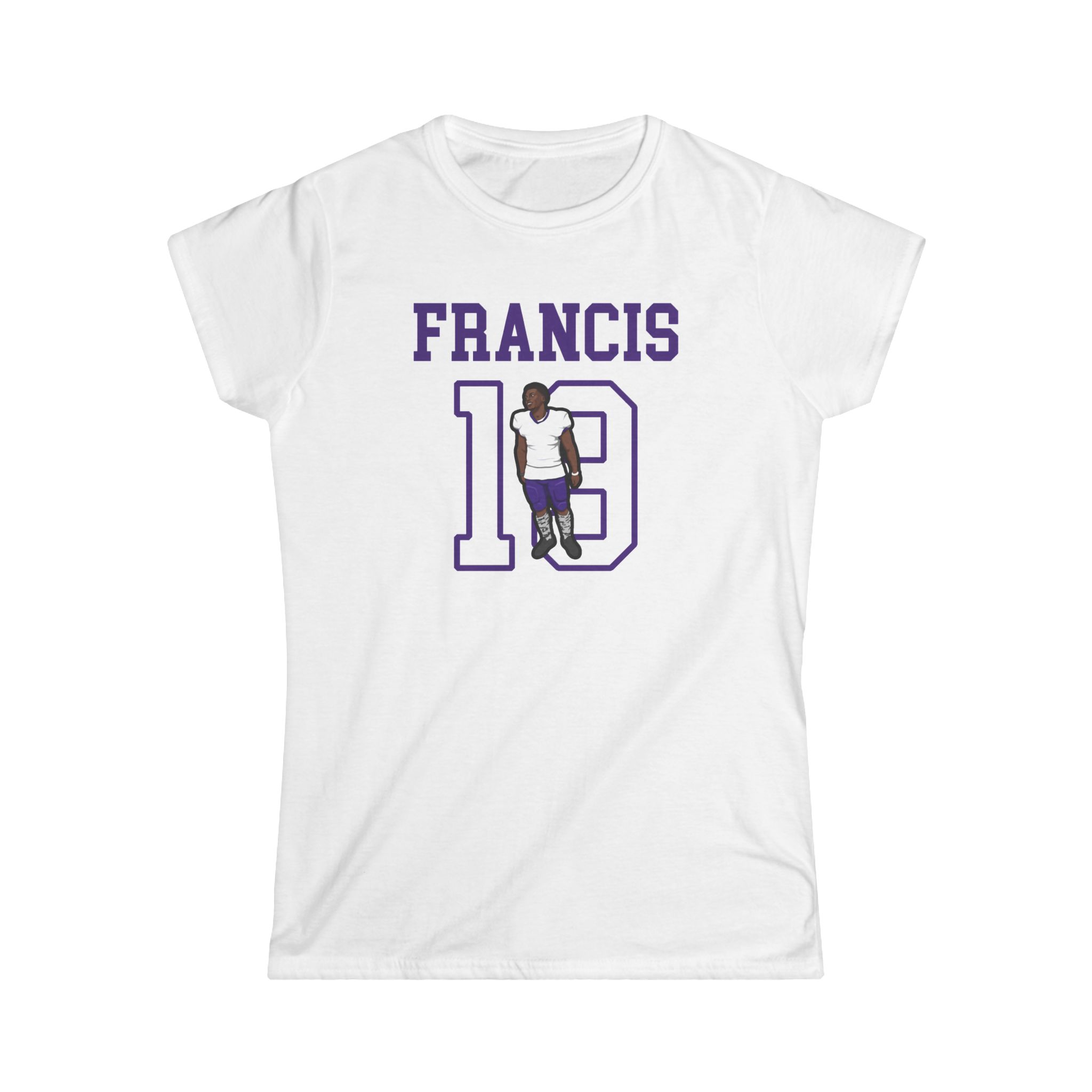 Women's Softstyle Tee — character_shirsey in White