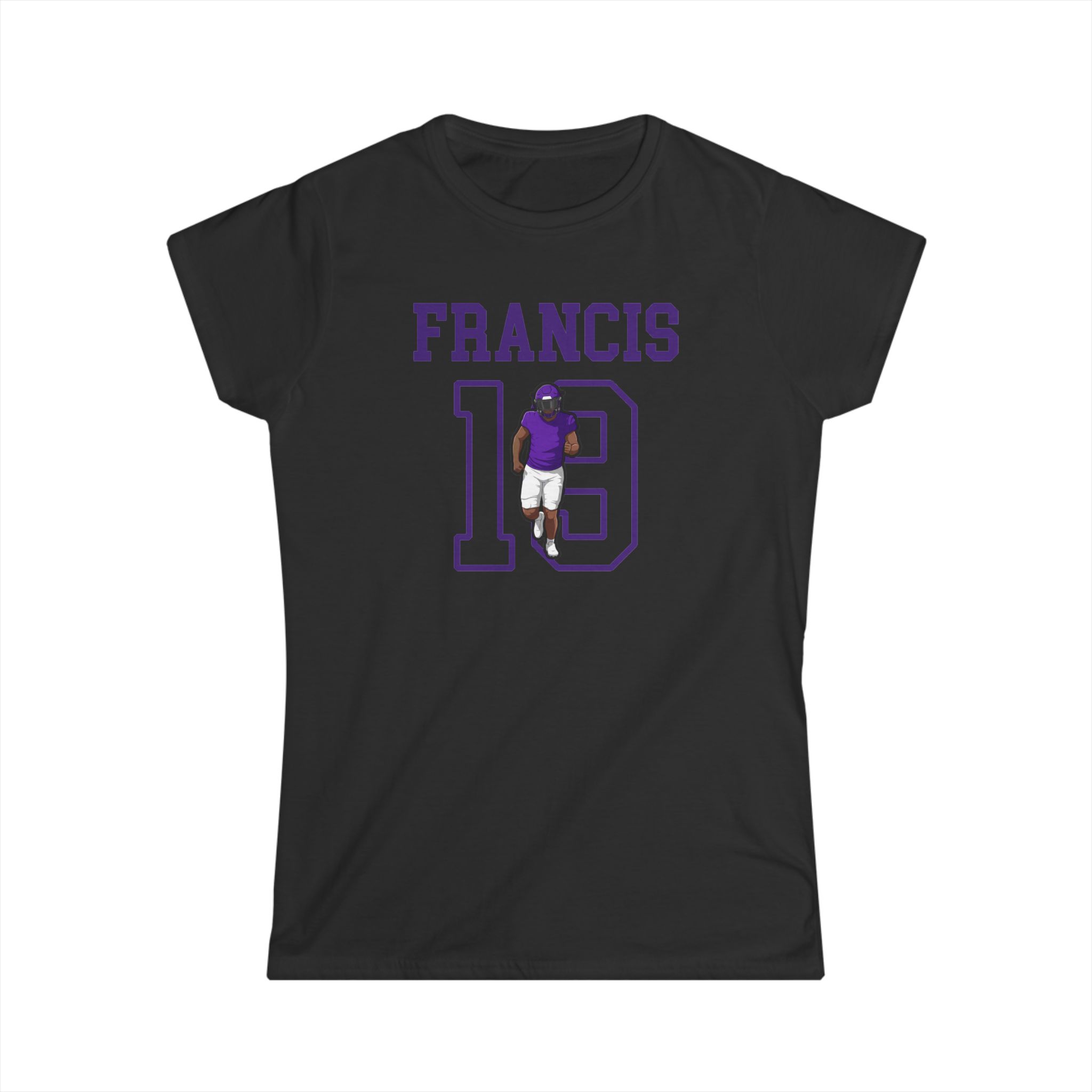 Women's Softstyle Tee — character_shirsey in Black