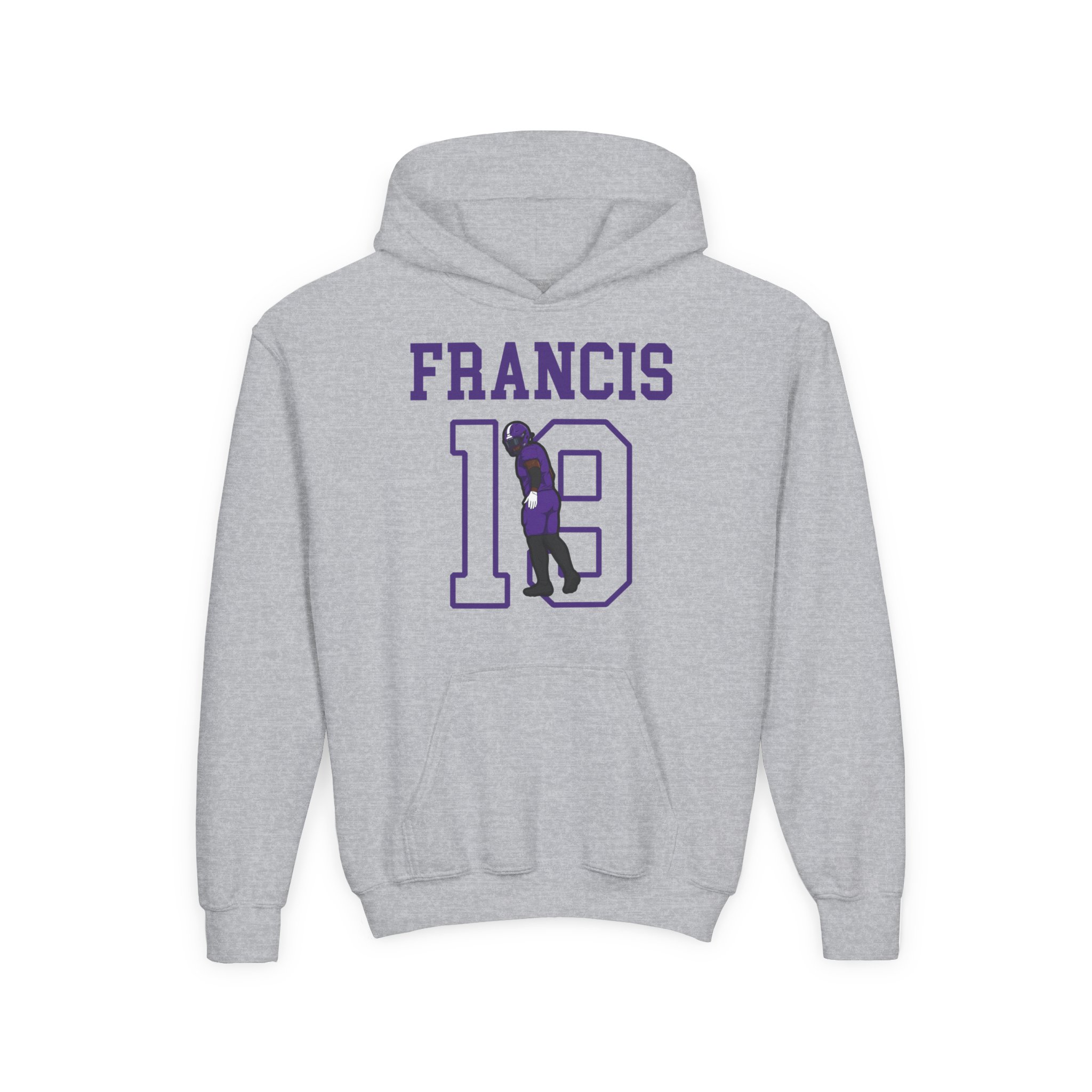Youth Hoodie — character_shirsey in Grey