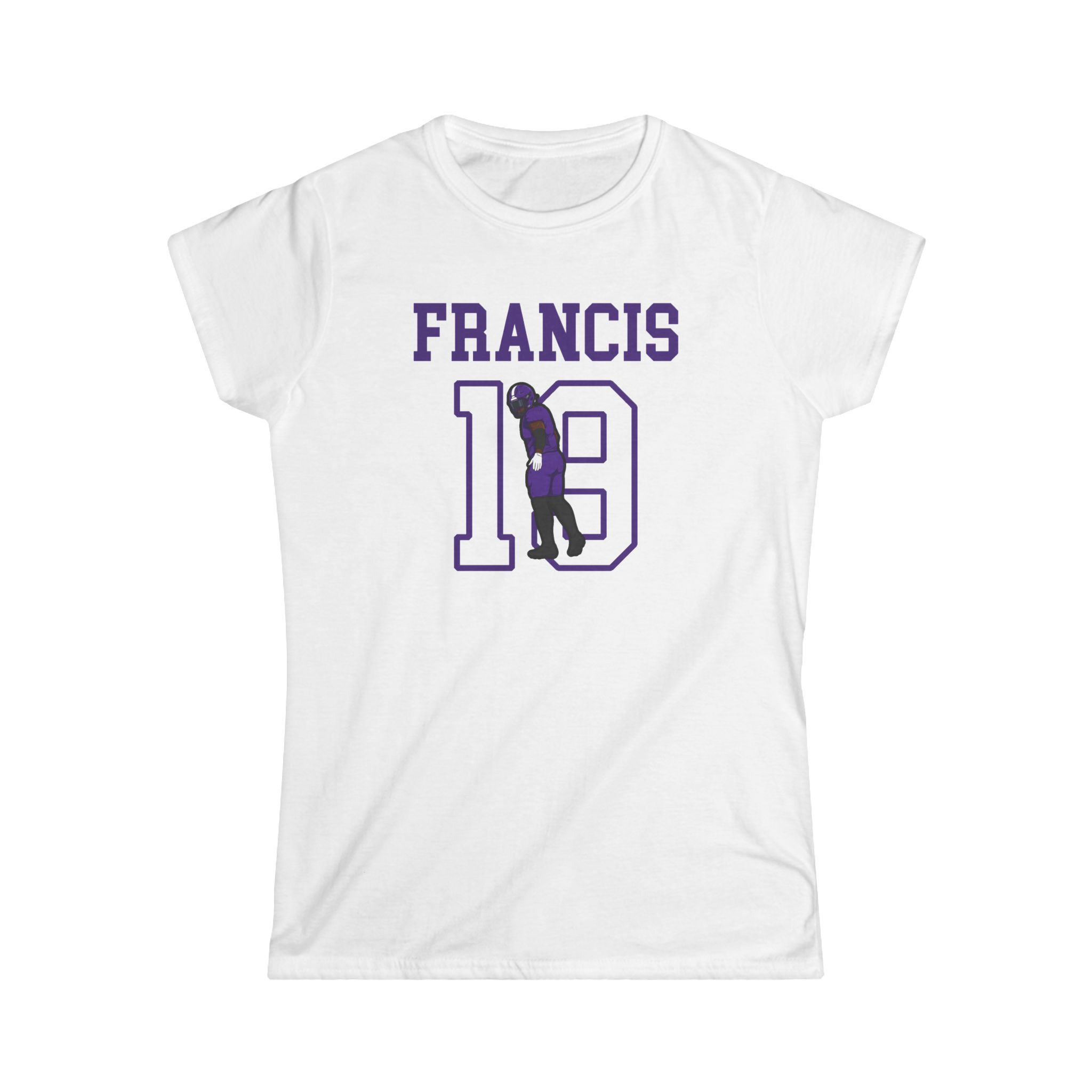 Women's Softstyle Tee — character_shirsey in White
