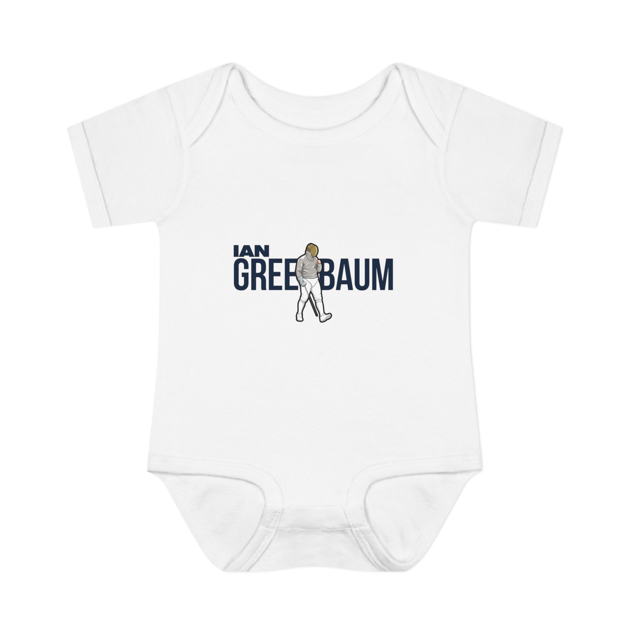 Baby Onesie — character_player_name in White